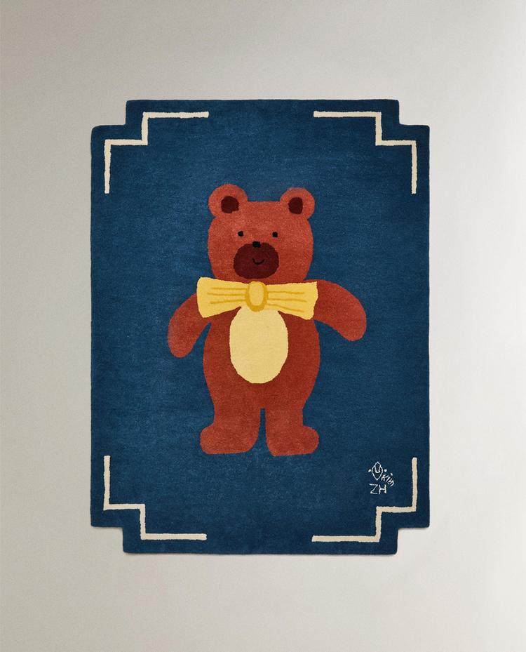 TAPPETO PER BAMBINI IN LANA ORSO X THE ANIMALS OBSERVATORY