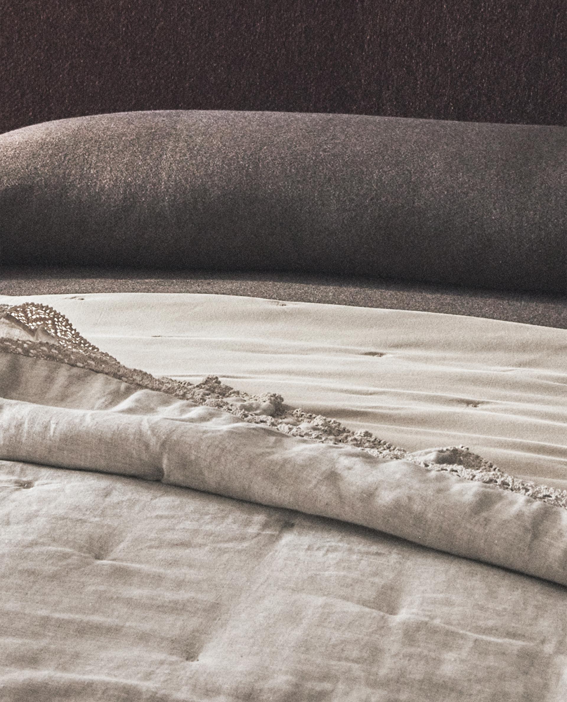 リネン レーストリム ベッドカバー | Zara Home 日本/Japan