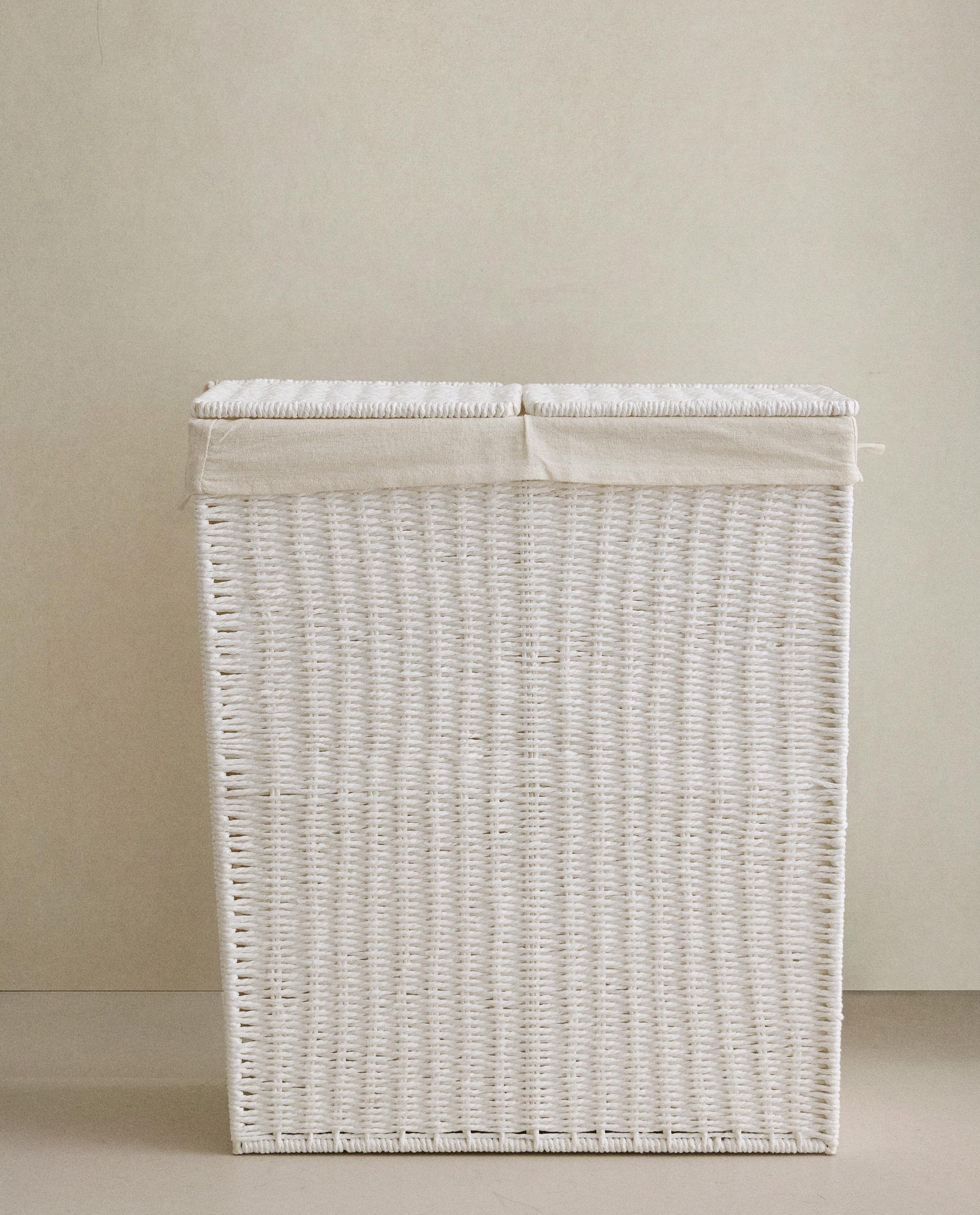 LAUNDRY BASKET WITH TWO COMPARTMENTS product thumbnail 6