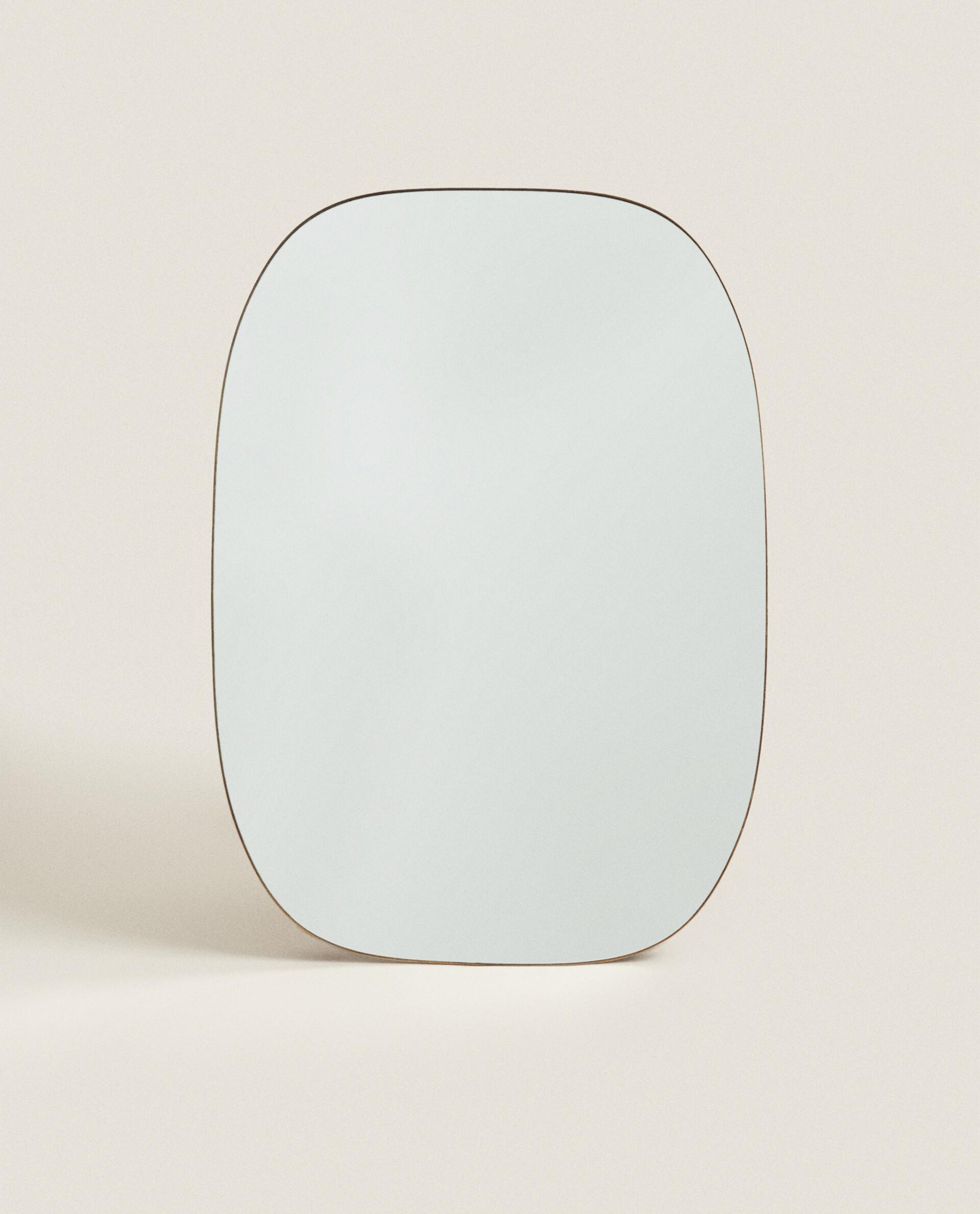 ZARA HOME ウェーブフレームミラー シルバー（ミラー・鏡・姿見