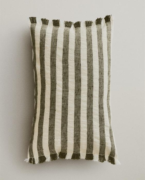 CAPA DE ALMOFADA LISTRADA