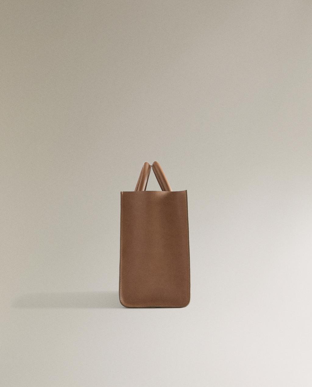 LEATHER MINI TOTE BAG