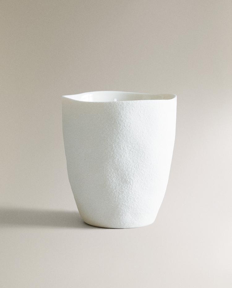 TEXTURED CERAMIC CANDLE