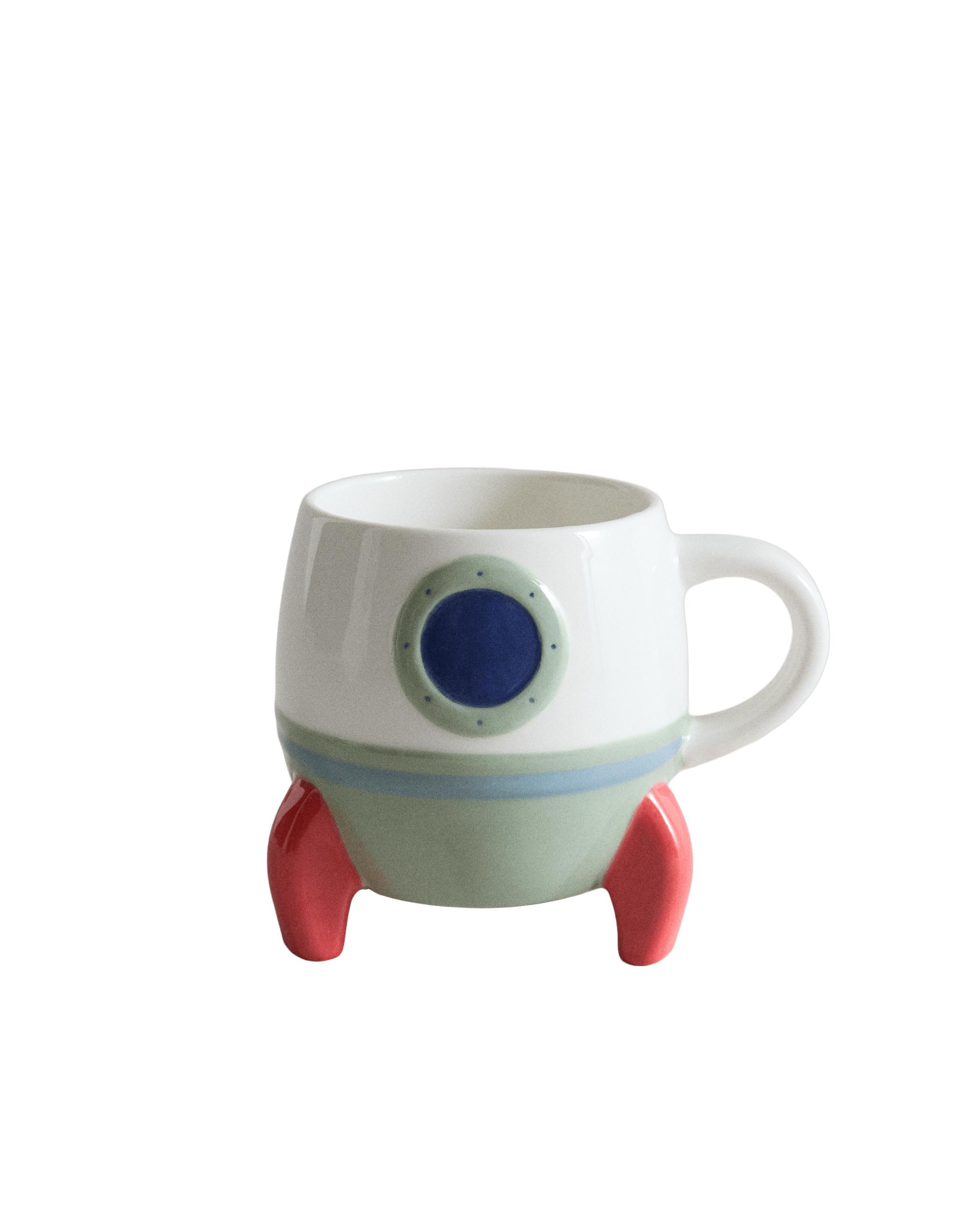 CHILDREN'S STONEWARE SPACESHIP MUG product thumbnail 5