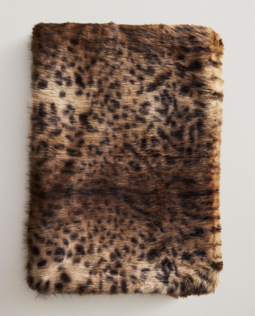 Zara Home Heyvan naxışlı xəz yorğan