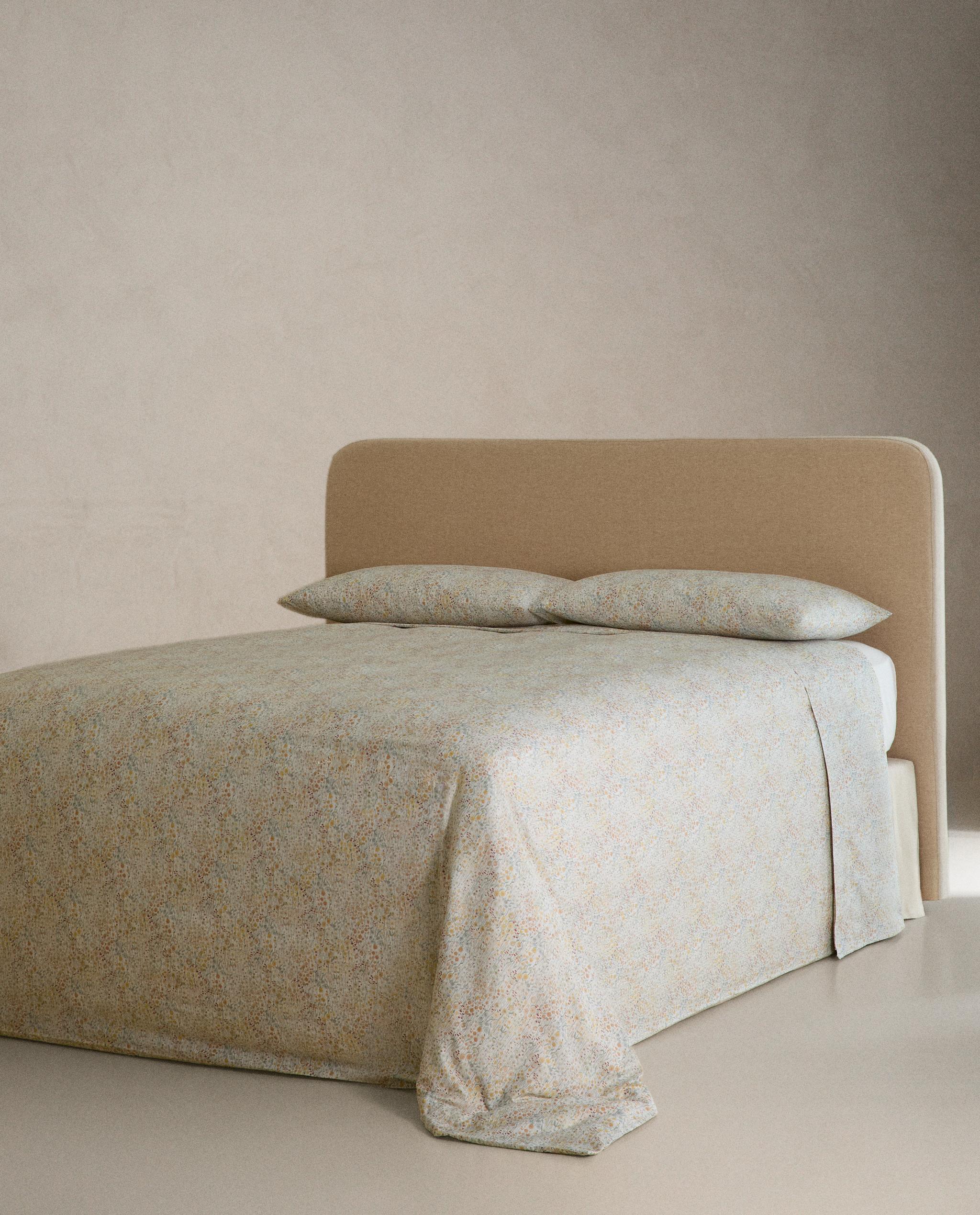 MINI FLORAL PRINT SATEEN FLAT SHEET