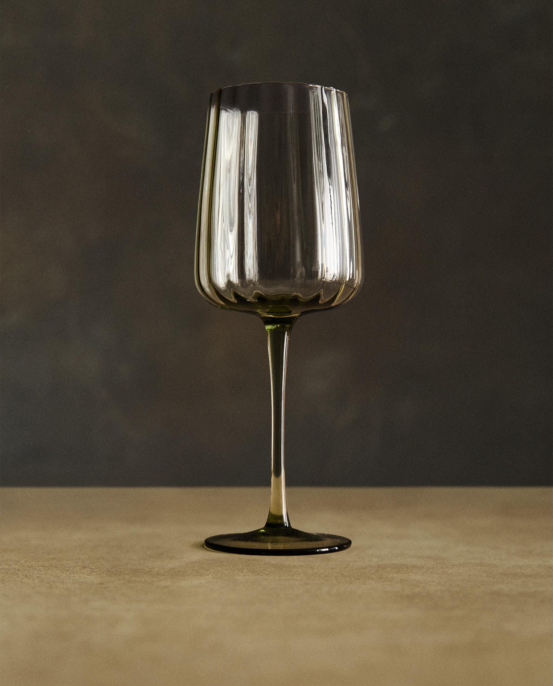 VERRE À VIN RECYCLABLE LIGNES