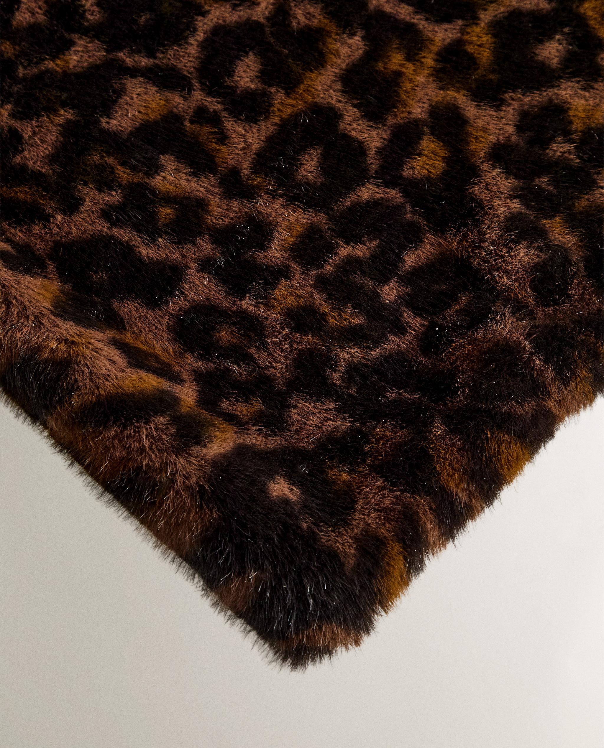 レオパード フェイクファー ブランケット | Zara Home 日本/Japan