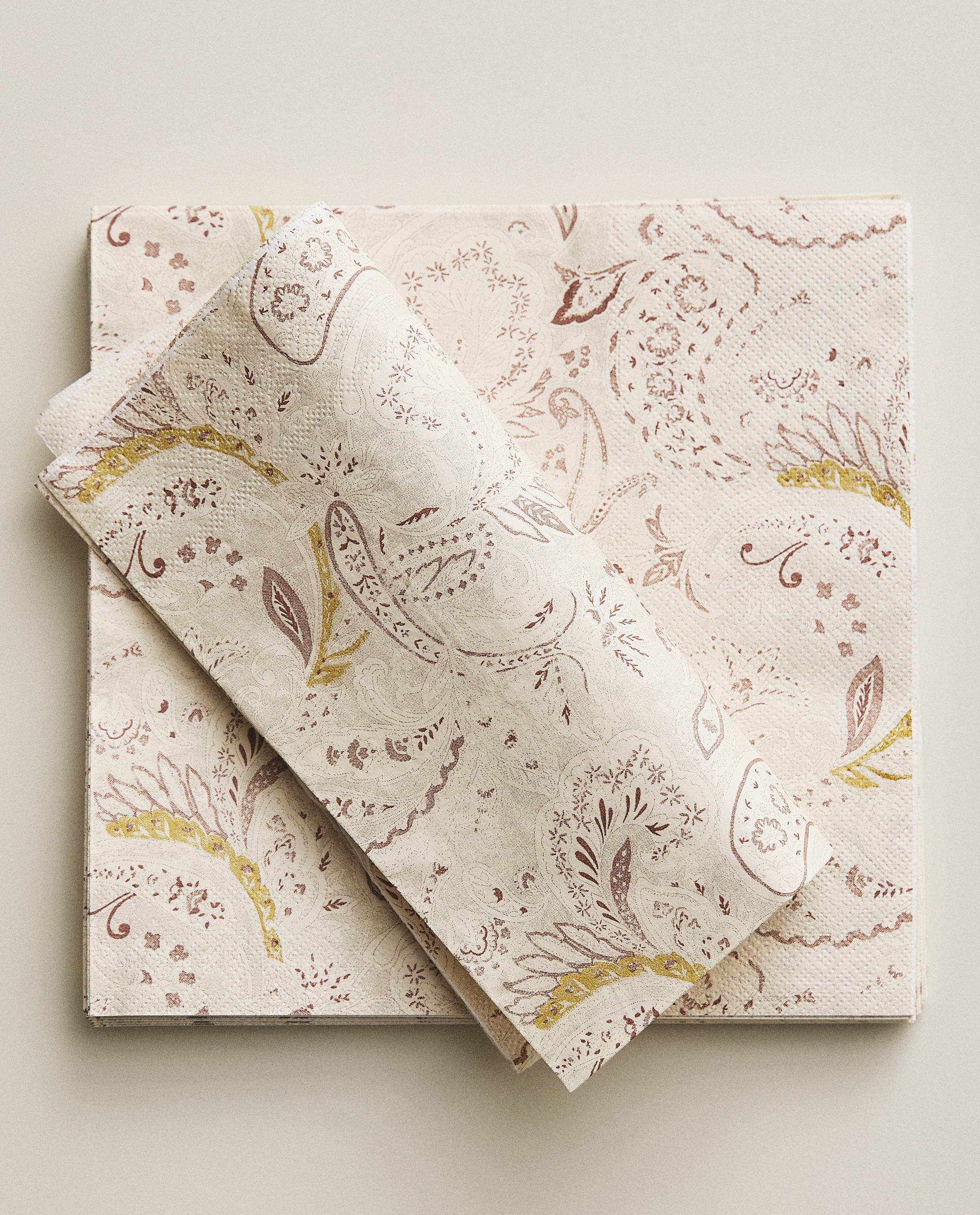 PACK OF PAISLEY PAPER NAPKINS (PACK OF 20) product thumbnail 8
