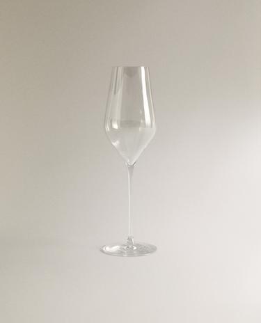 PLAIN CRYSTALLINE FLUTE GLASS