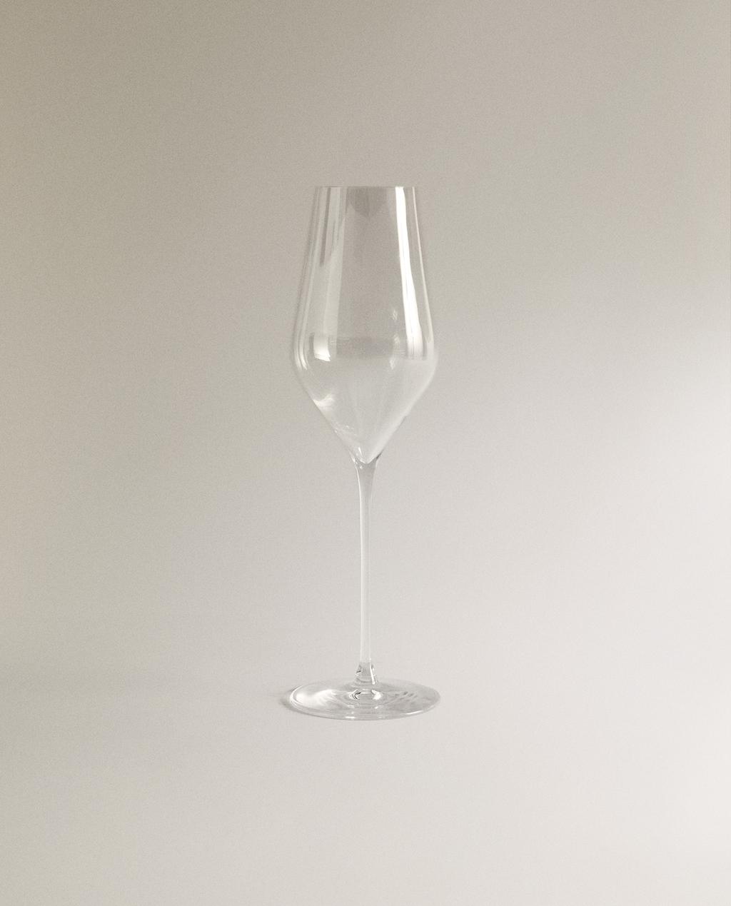 PLAIN CRYSTALLINE FLUTE GLASS