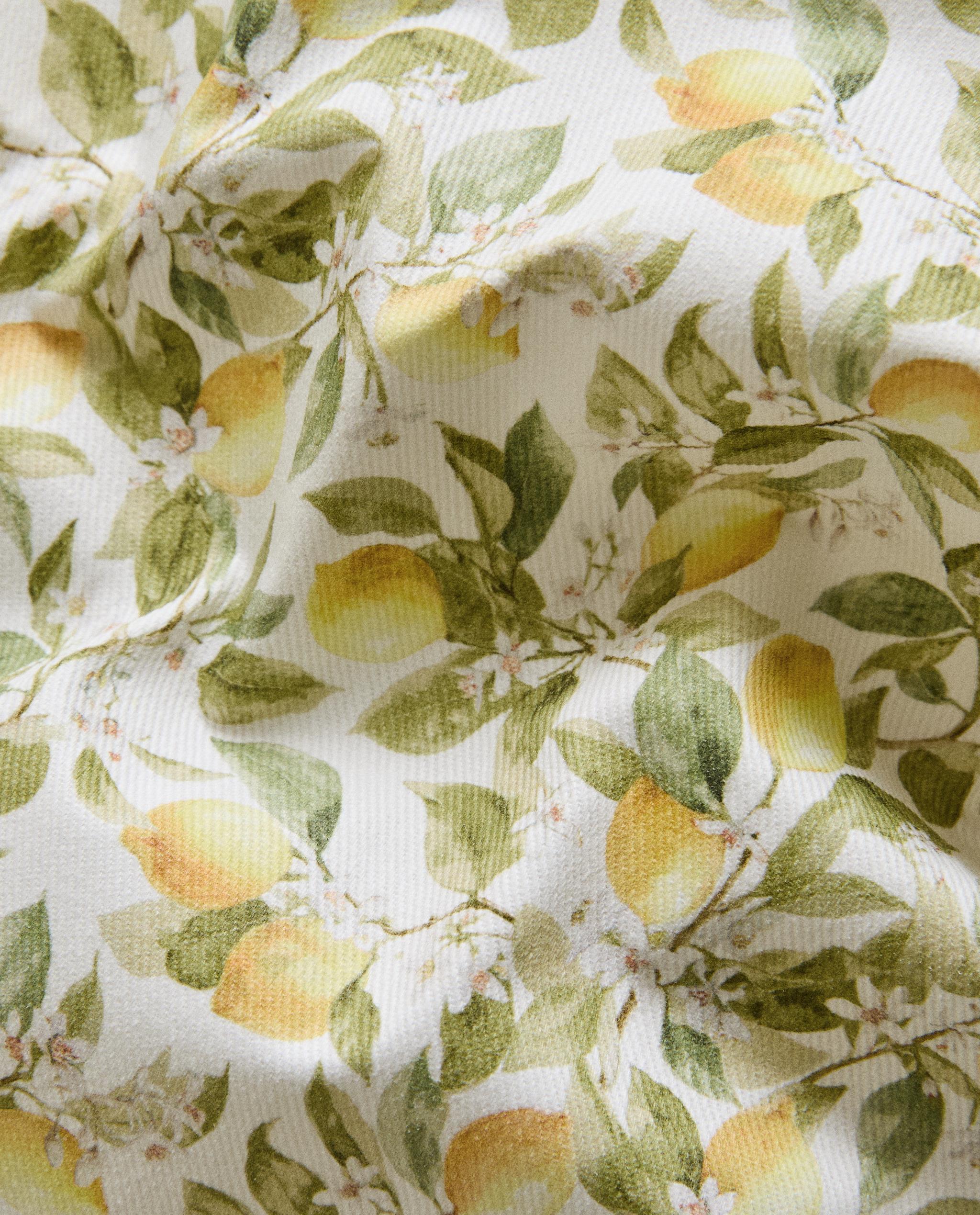 RESIN-COATED LEMON PRINT COTTON PLACEMAT product thumbnail 4