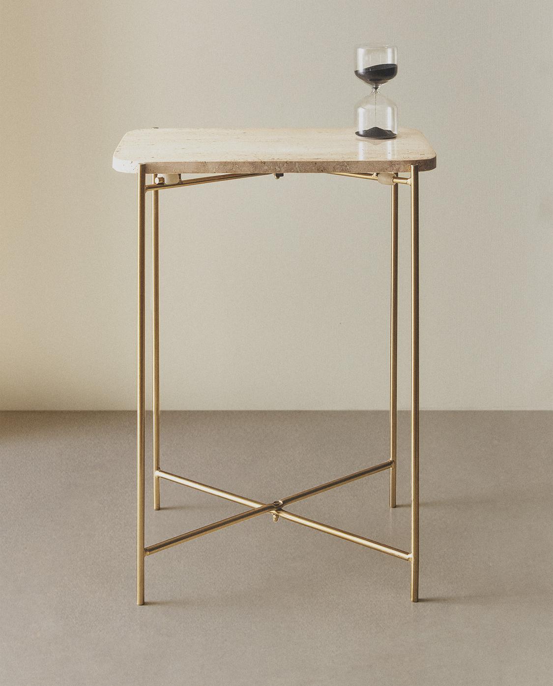 ZARA HOME ザラホーム サイドテーブル ローテーブル ゴールド 真鍮