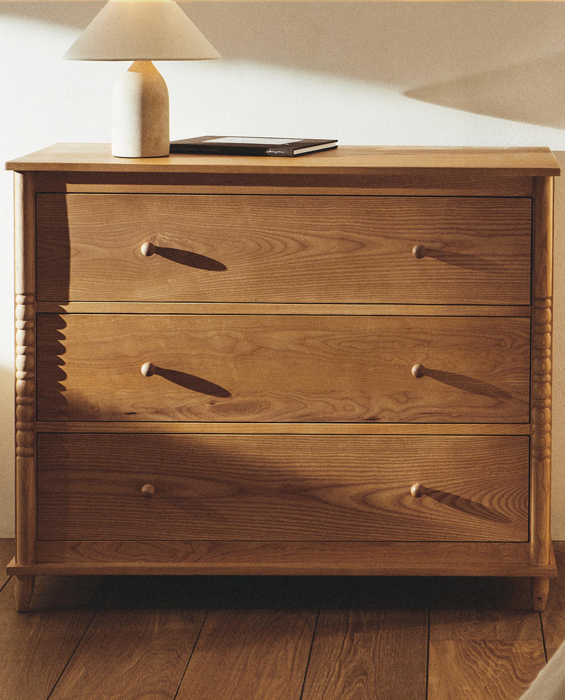 Commode en Bois pour Enfants - 3 Tiroirs Design