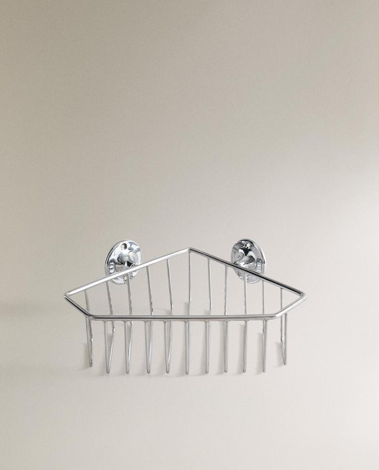 ÉTAGÈRE DE DOUCHE ANGLE ARGENTÉ ÉTAGÈRE DE DOUCHE ANGLE ARGENTÉ
