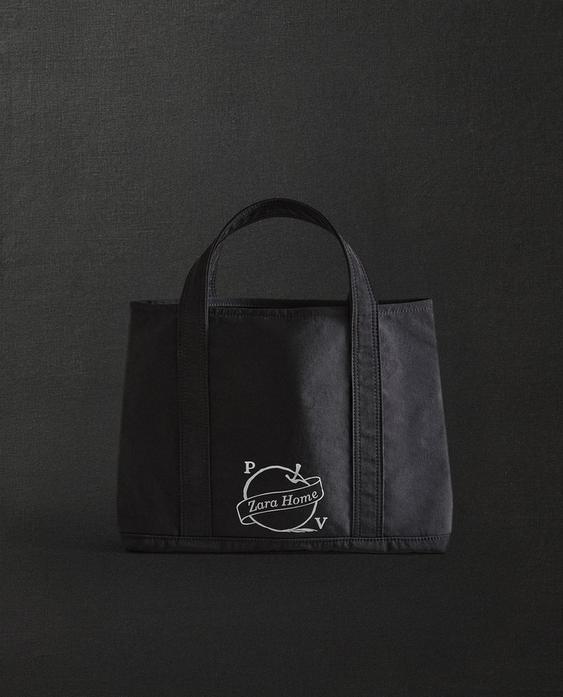 "POINT OF VIEW" 나일론 토트백