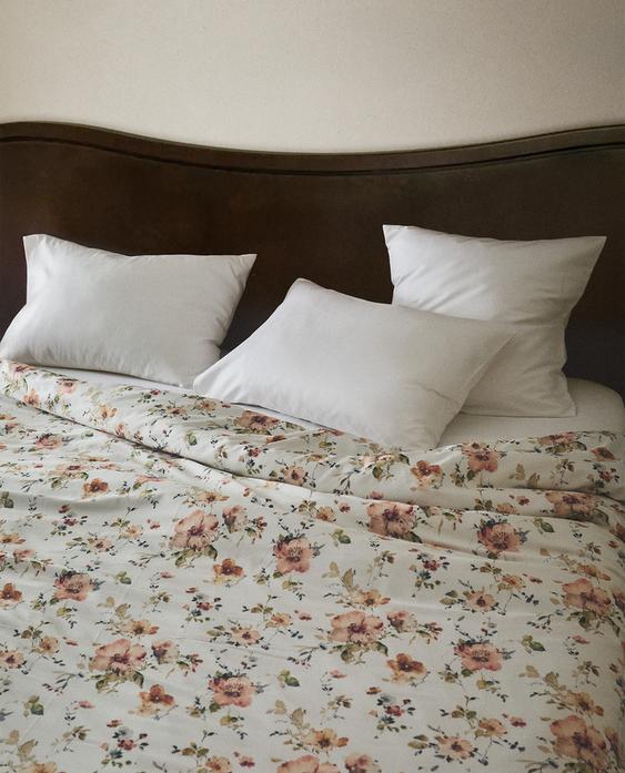 야생화 프린트 새틴 이불 커버(300수) 야생화 프린트 새틴 이불 커버(300수)