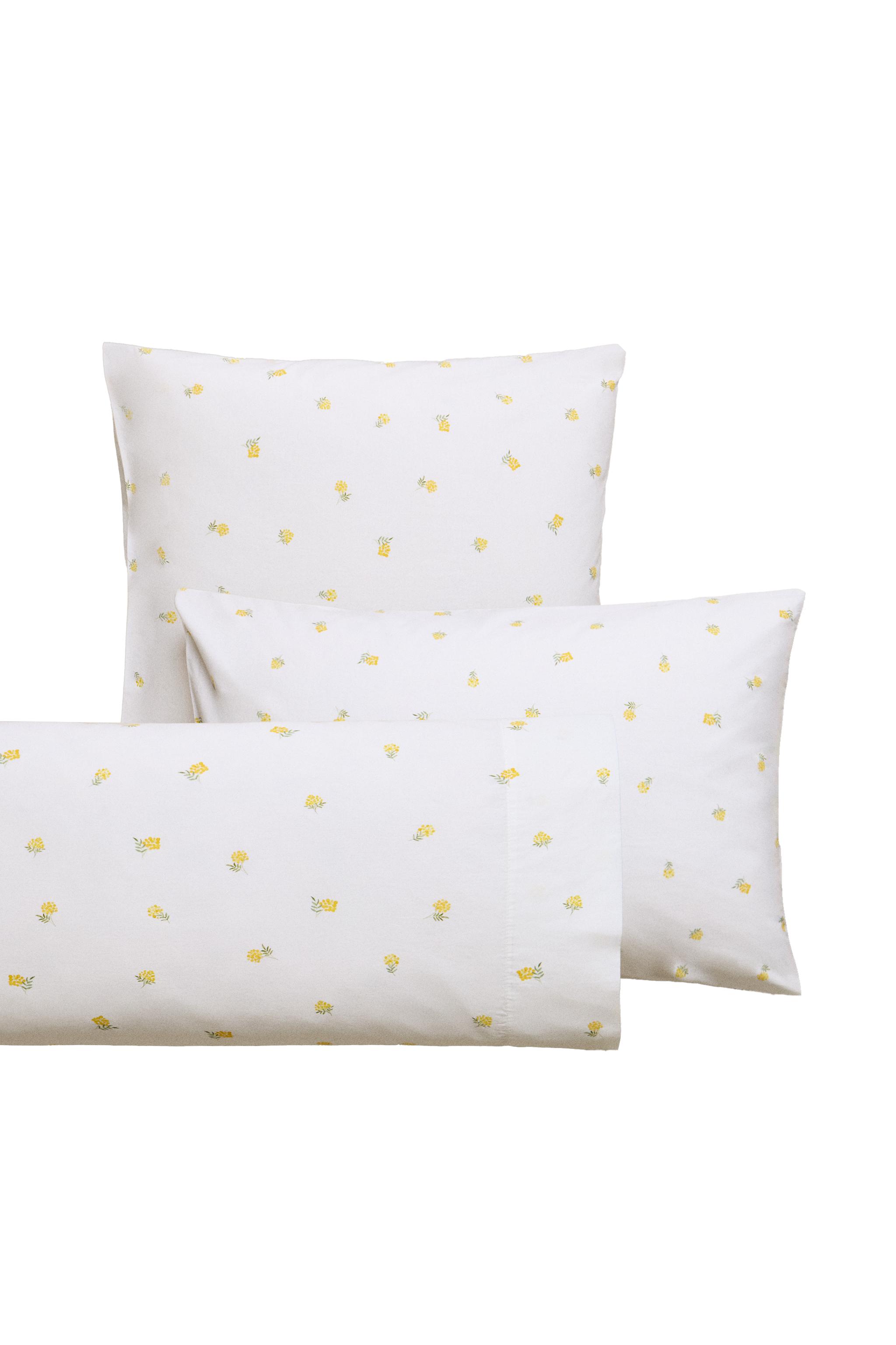 ZARA ミモザ柄デュペカバー&ピローケース ZARA HOMEミモザ柄デュペカバー&ピローケース