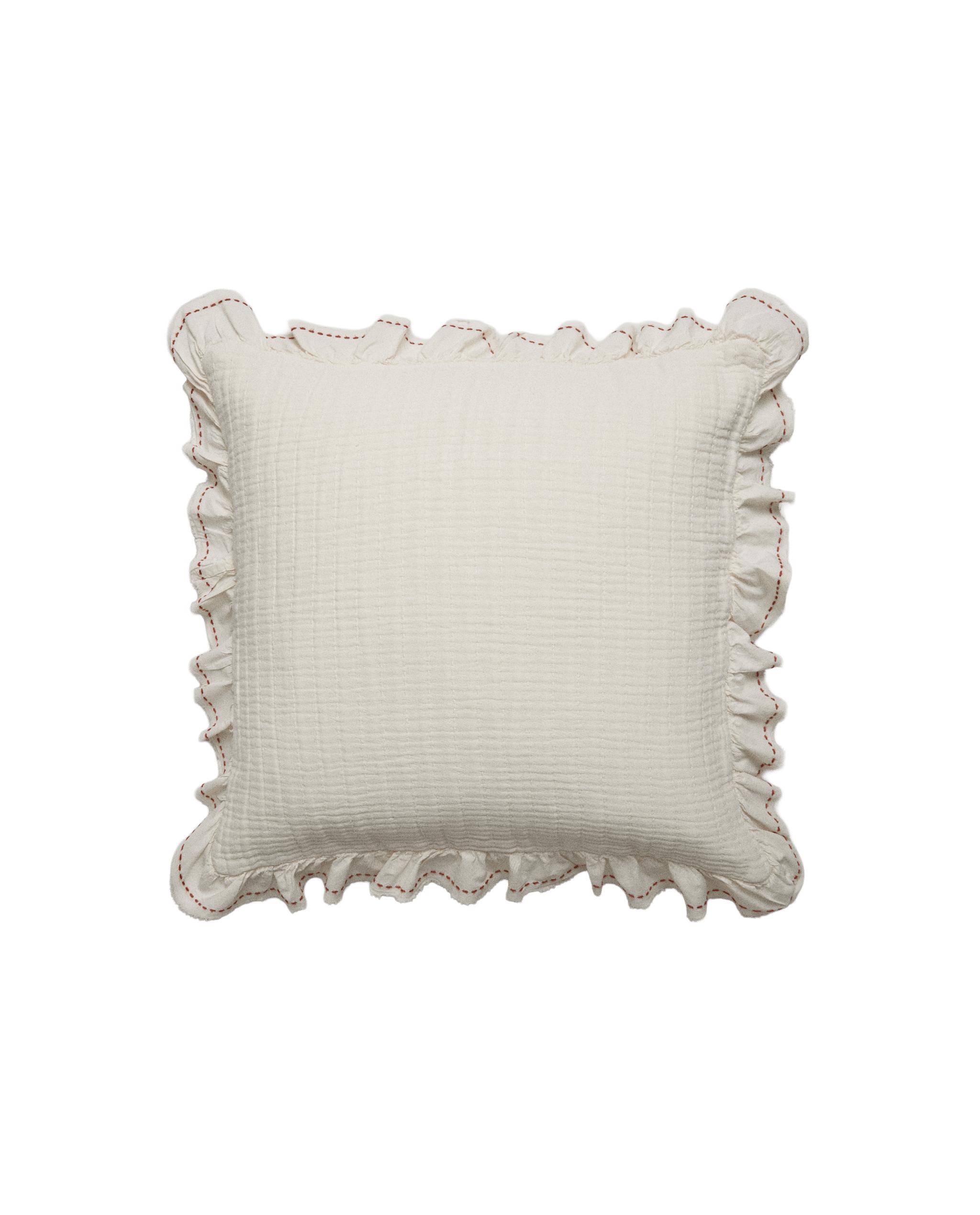 KIDS' TEXTURED CUSHION COVER WITH RUFFLE TRIM product thumbnail 6