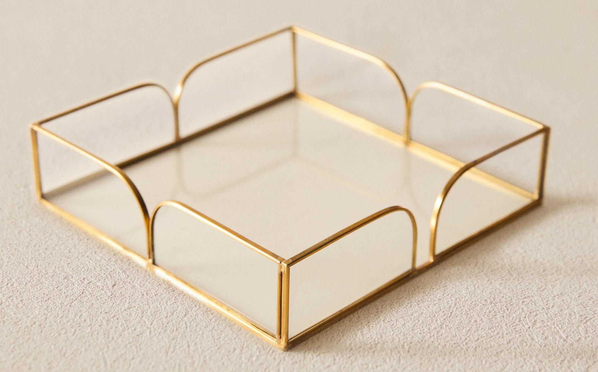 SERVILLETERO METAL Y VIDRIO SERVILLETERO METAL Y VIDRIO