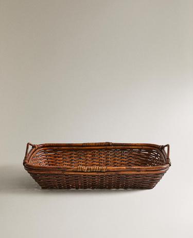 RATTAN BASKET WITH HANDLES