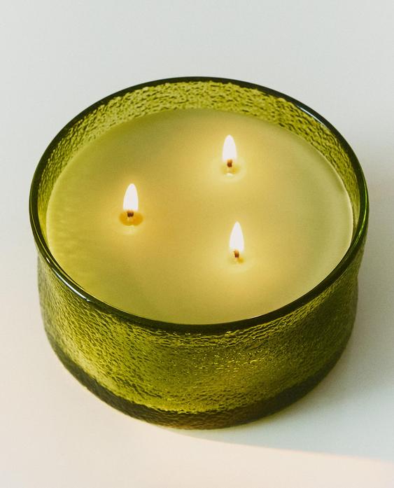 (500 G) BERGAMOT & SANDALWOOD SCENTED CANDLE