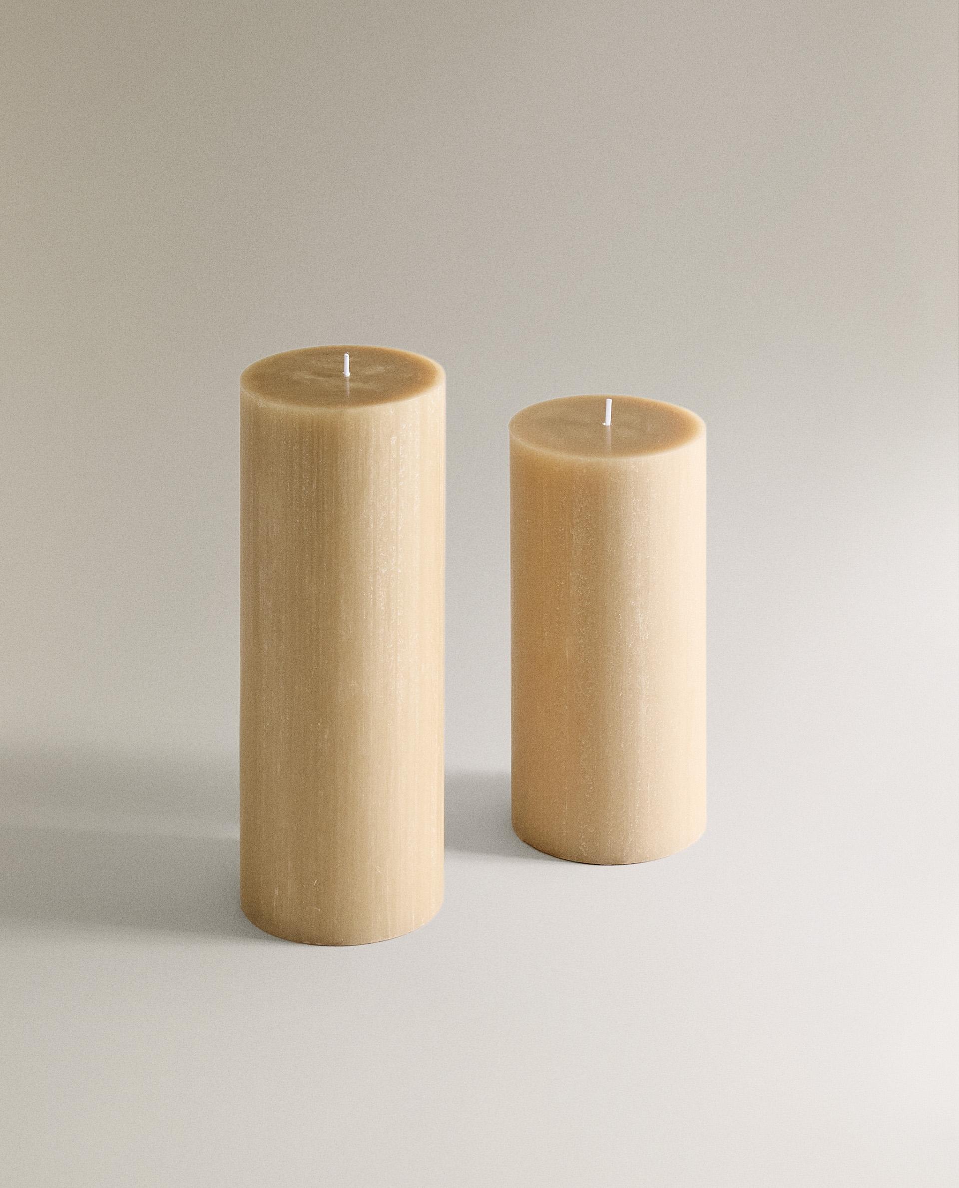 LONG DECORATIVE CYLINDRICAL CANDLE