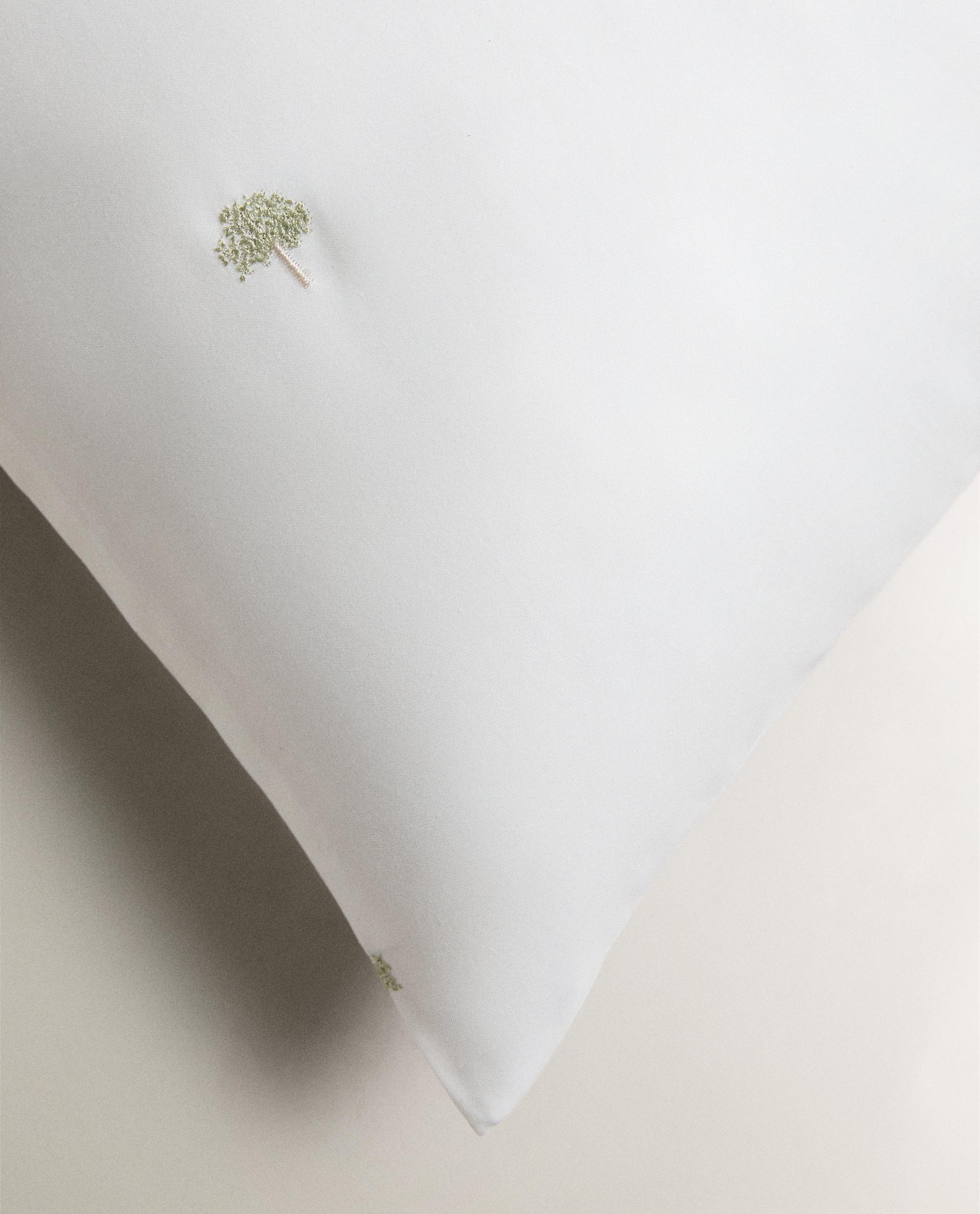PILLOWCASE WITH EMBROIDERED TREES product thumbnail 2