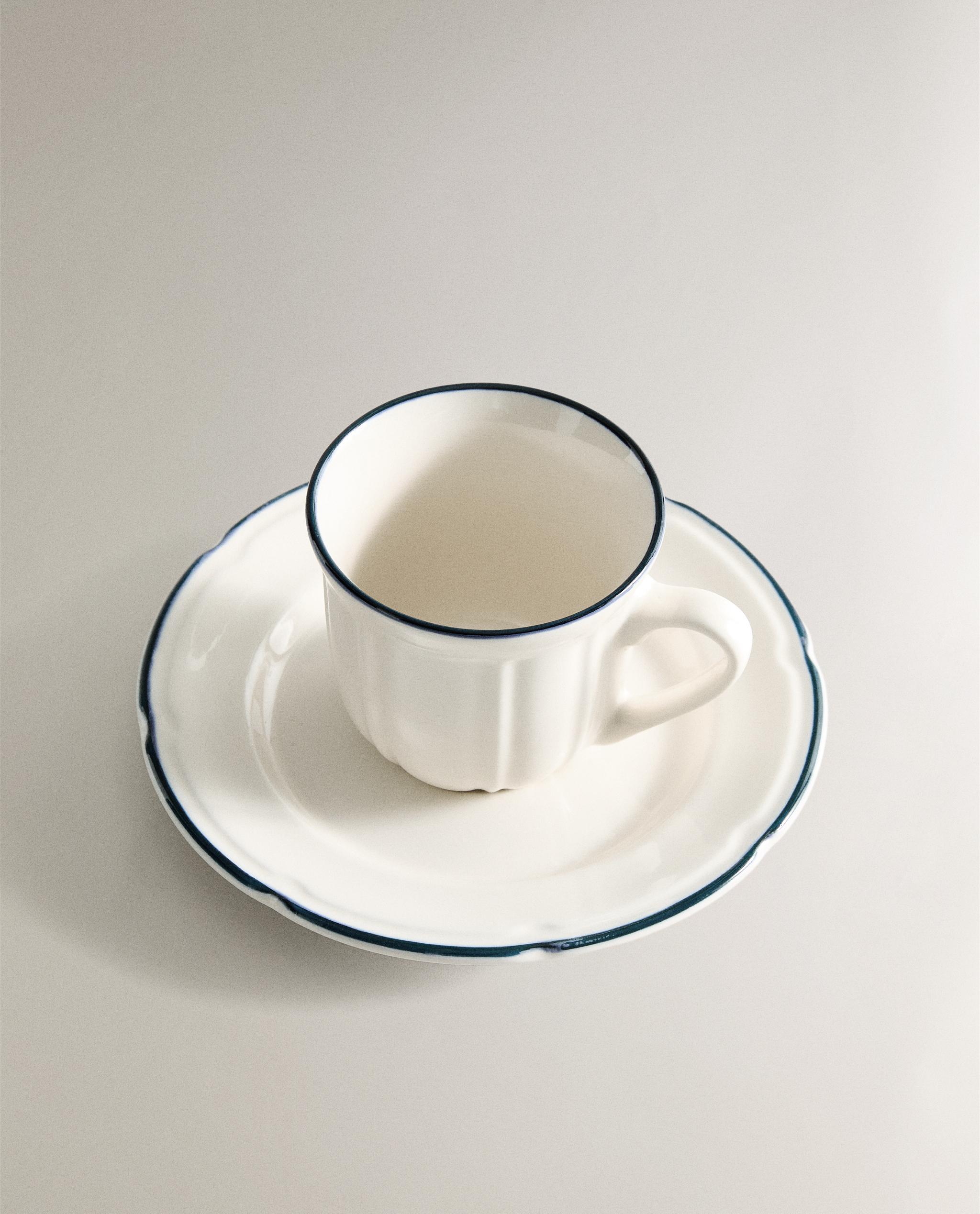 コーヒーカップ & ソーサー コントラストエッジ | Zara Home