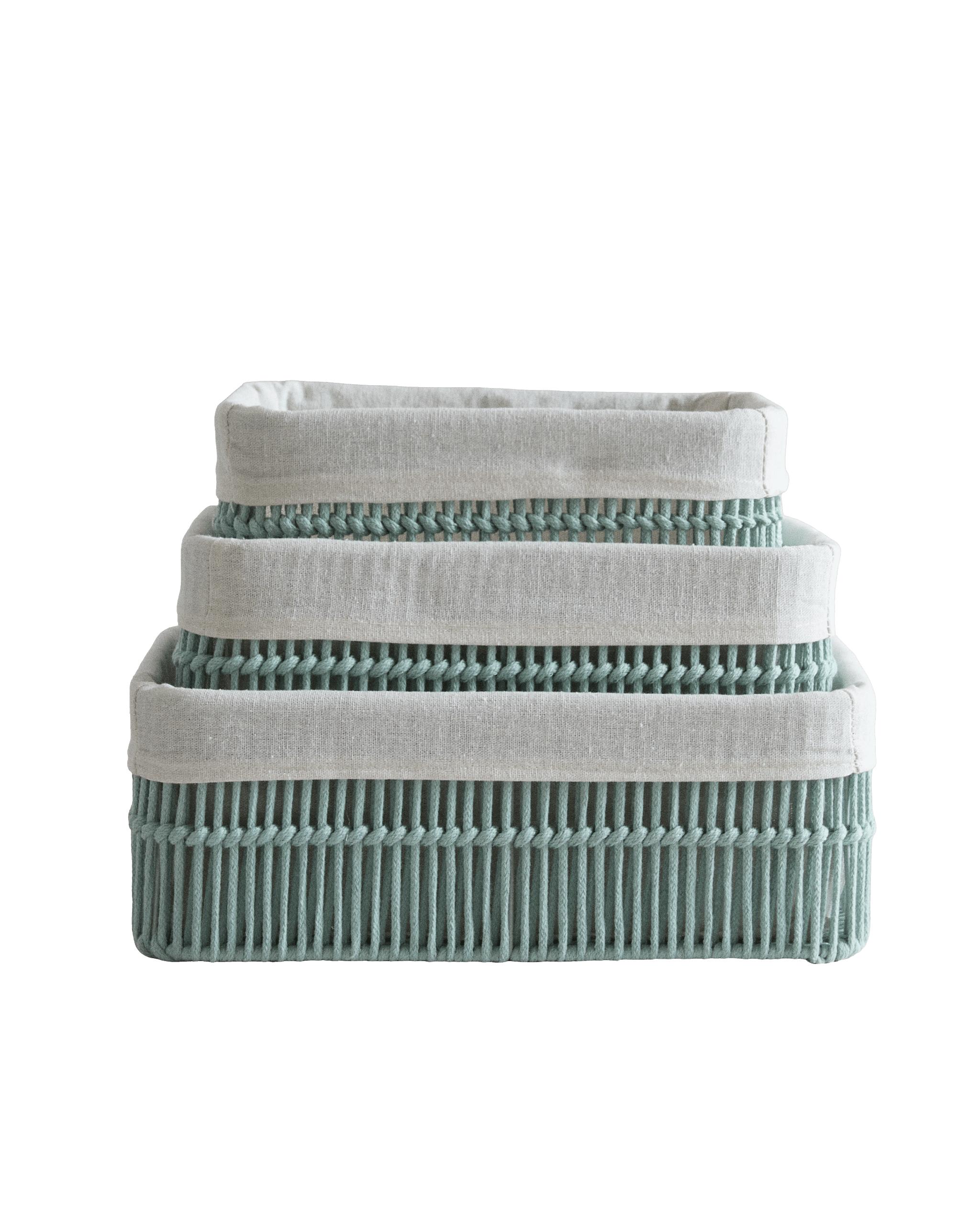 RECTANGULAR BASKET WITH COTTON LINING product thumbnail 7