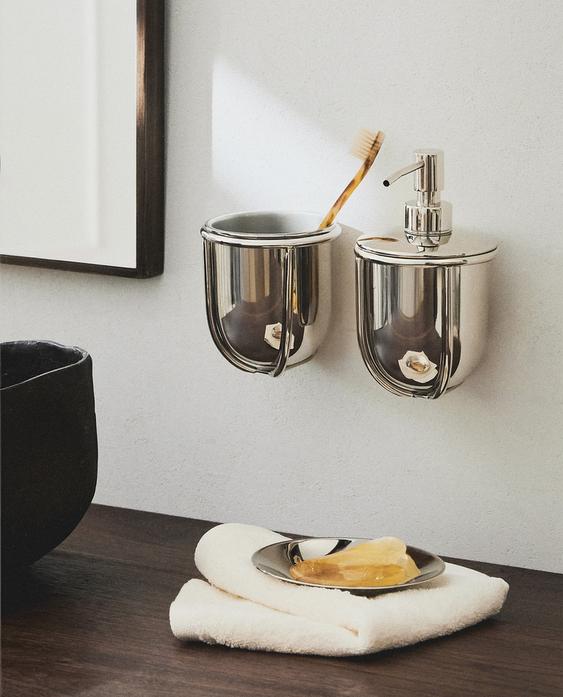 ACCESORIOS DE BAÑO METAL BRILLO