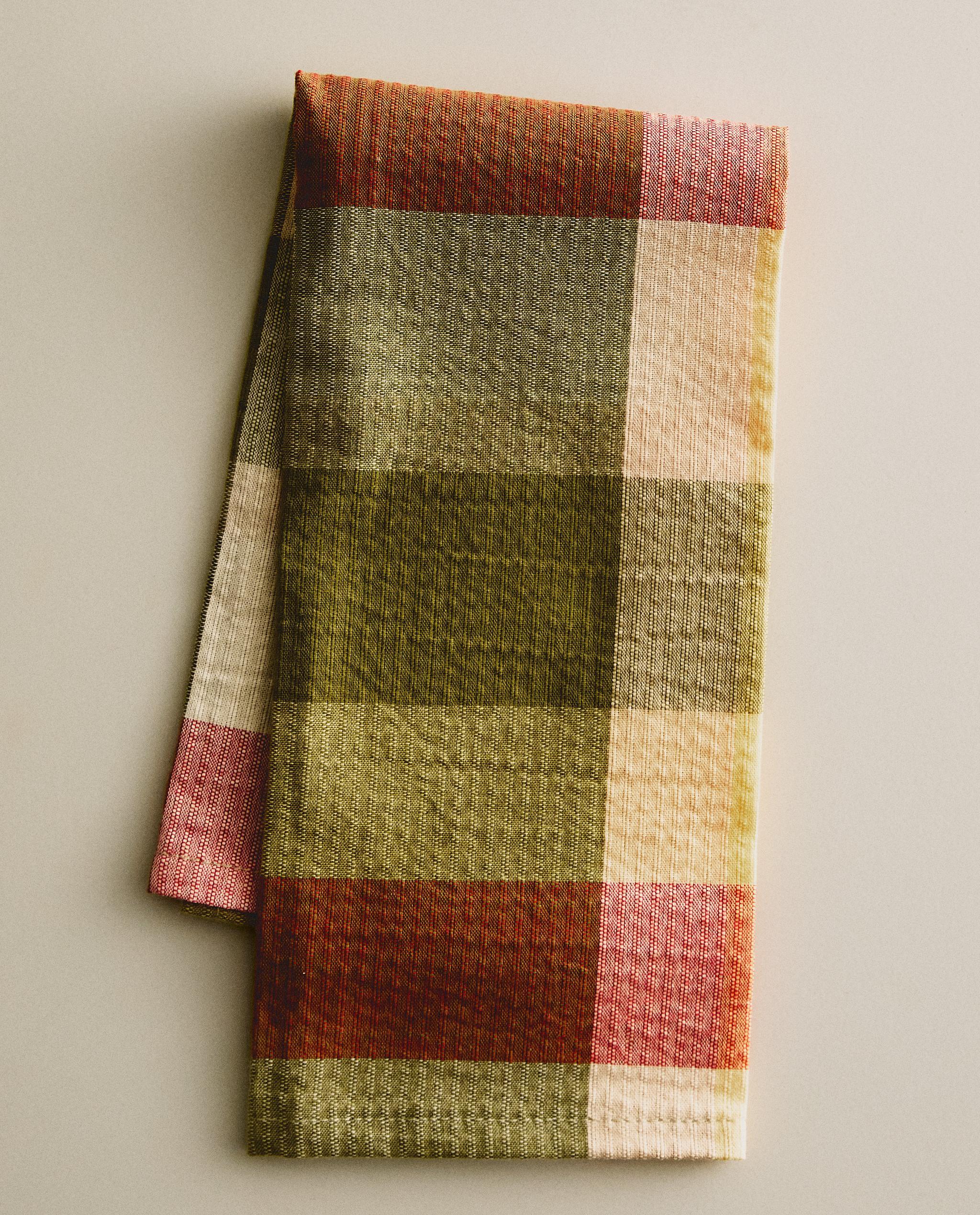 PACK OF CHECK COTTON NAPKINS (PACK OF 2)