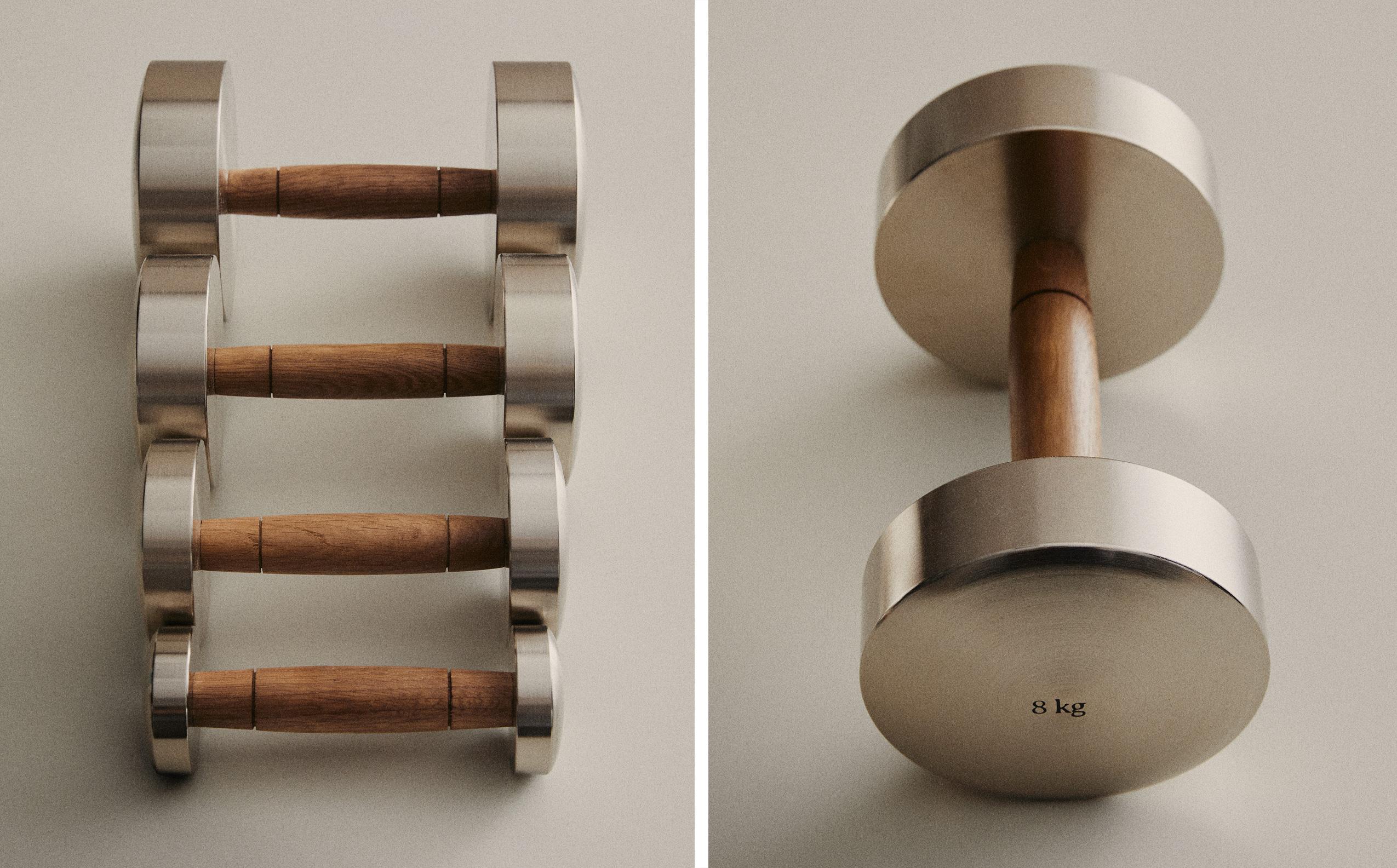 OAK WOOD AND STEEL DUMBBELL product thumbnail 6
