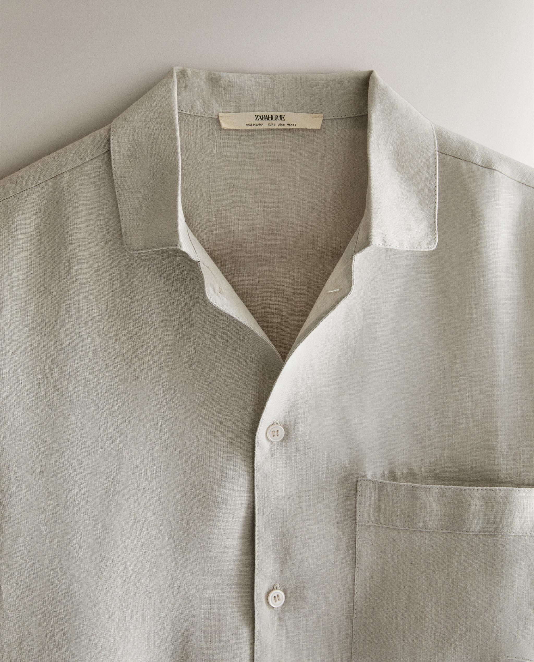 LINEN SHIRT WITH POCKET product thumbnail 5