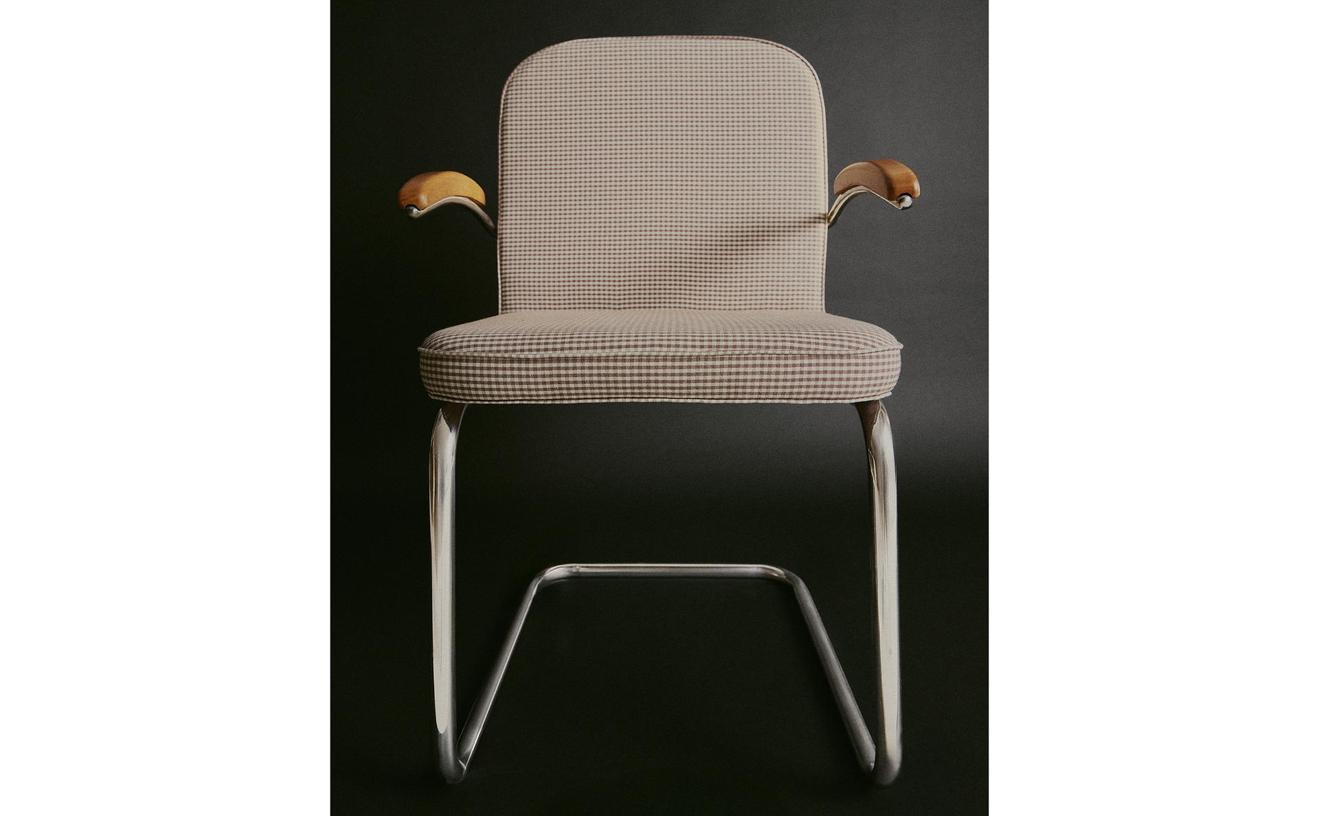 VERCHROMTER VINTAGE-STUHL VERCHROMTER VINTAGE-STUHL