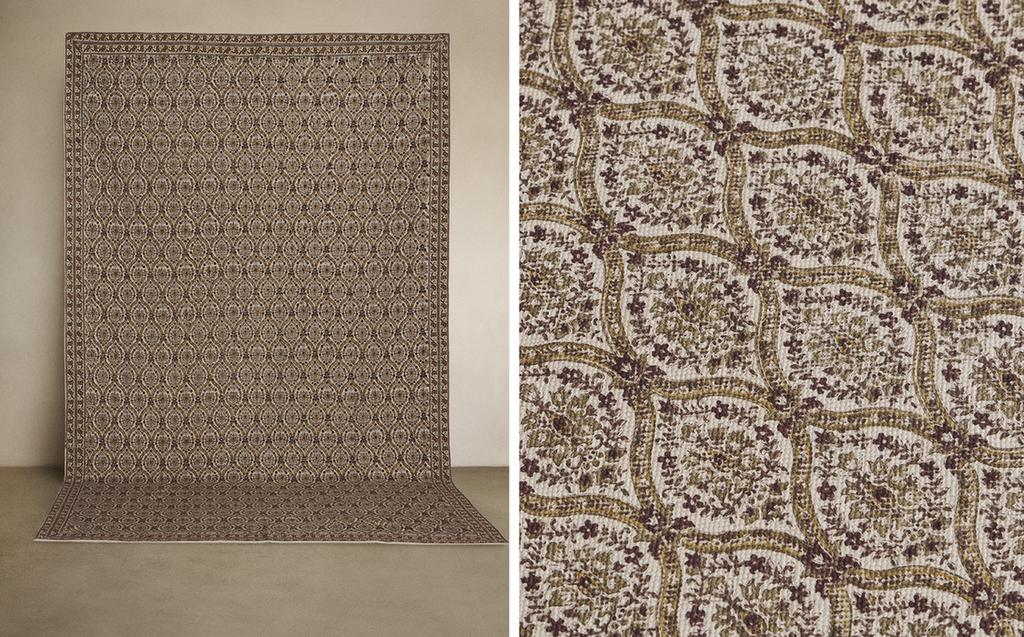 PAISLEY PRINT COTTON RUG PAISLEY PRINT COTTON RUG