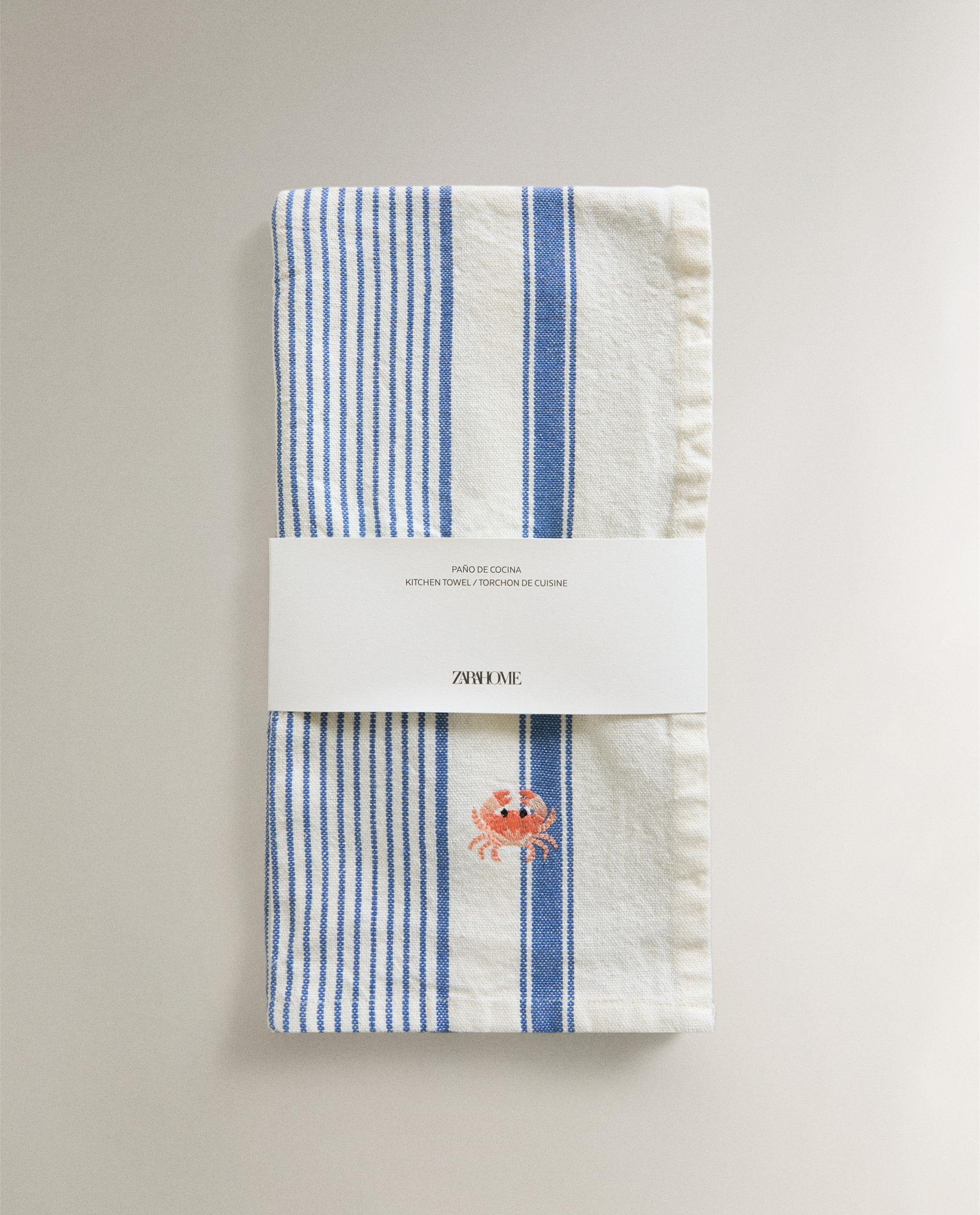 STRIPED CRAB TEA TOWEL product thumbnail 2