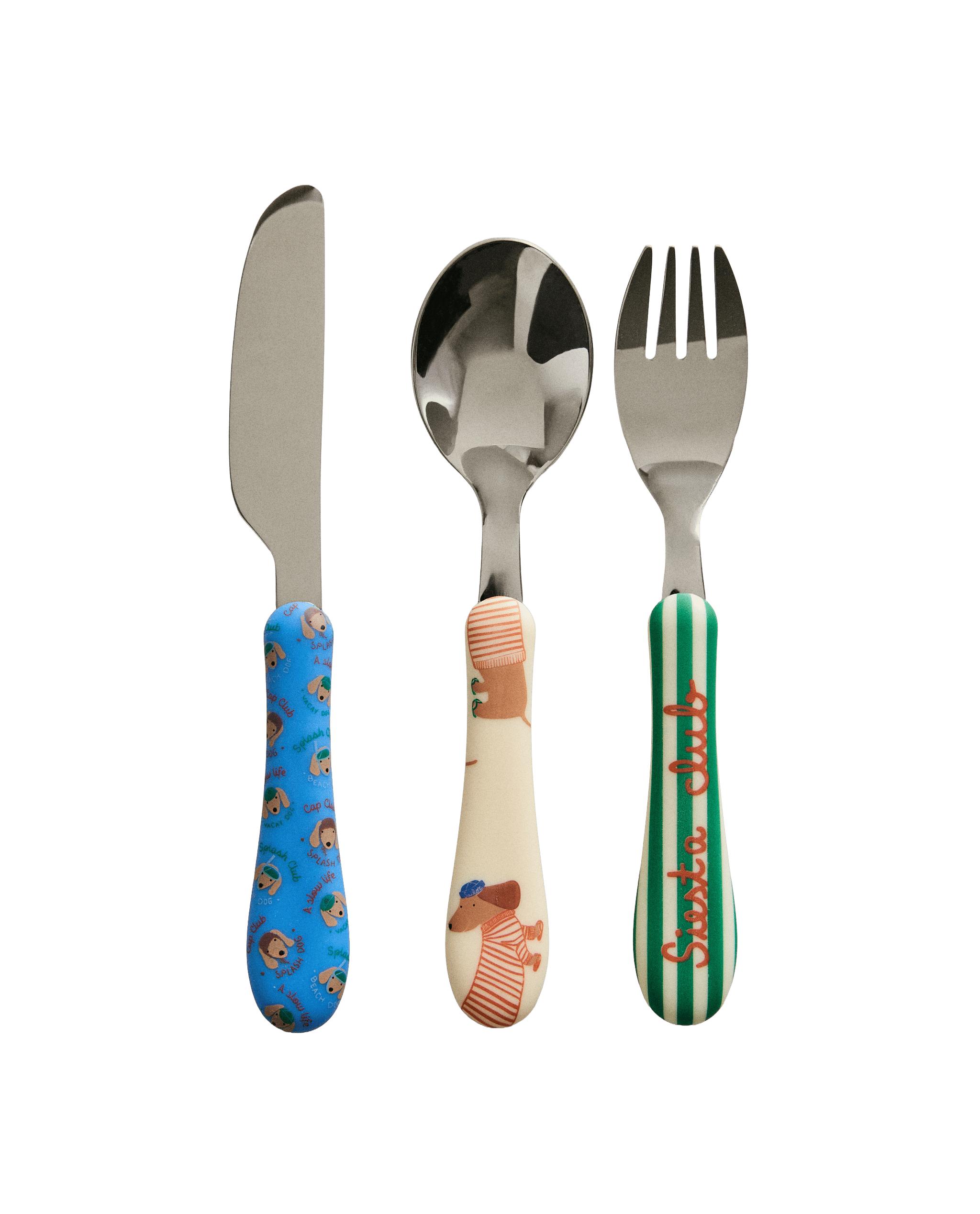 CHILDREN'S DOGGY CUTLERY SET (SET OF 3) product thumbnail 6