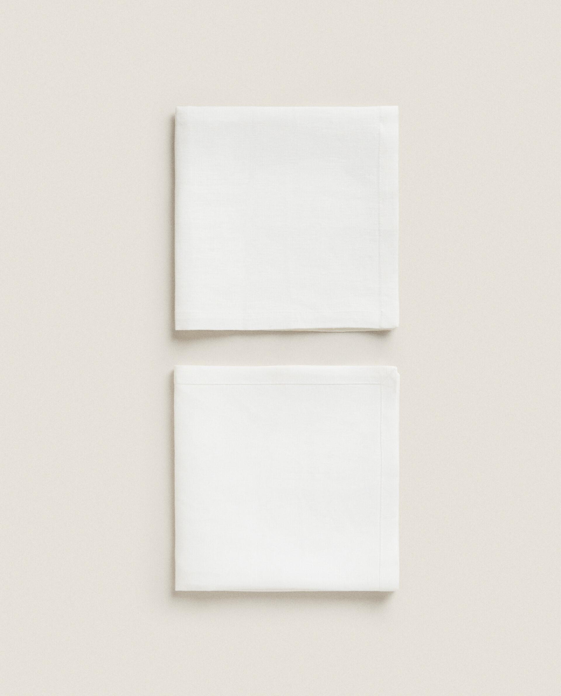 PACK OF PLAIN-COLOURED LINEN NAPKINS product thumbnail 12