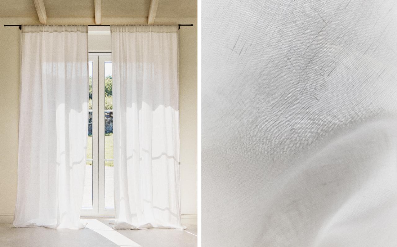 WASHED LINEN CURTAIN WITH MEDIUM OPACITY WASHED LINEN CURTAIN WITH MEDIUM OPACITY