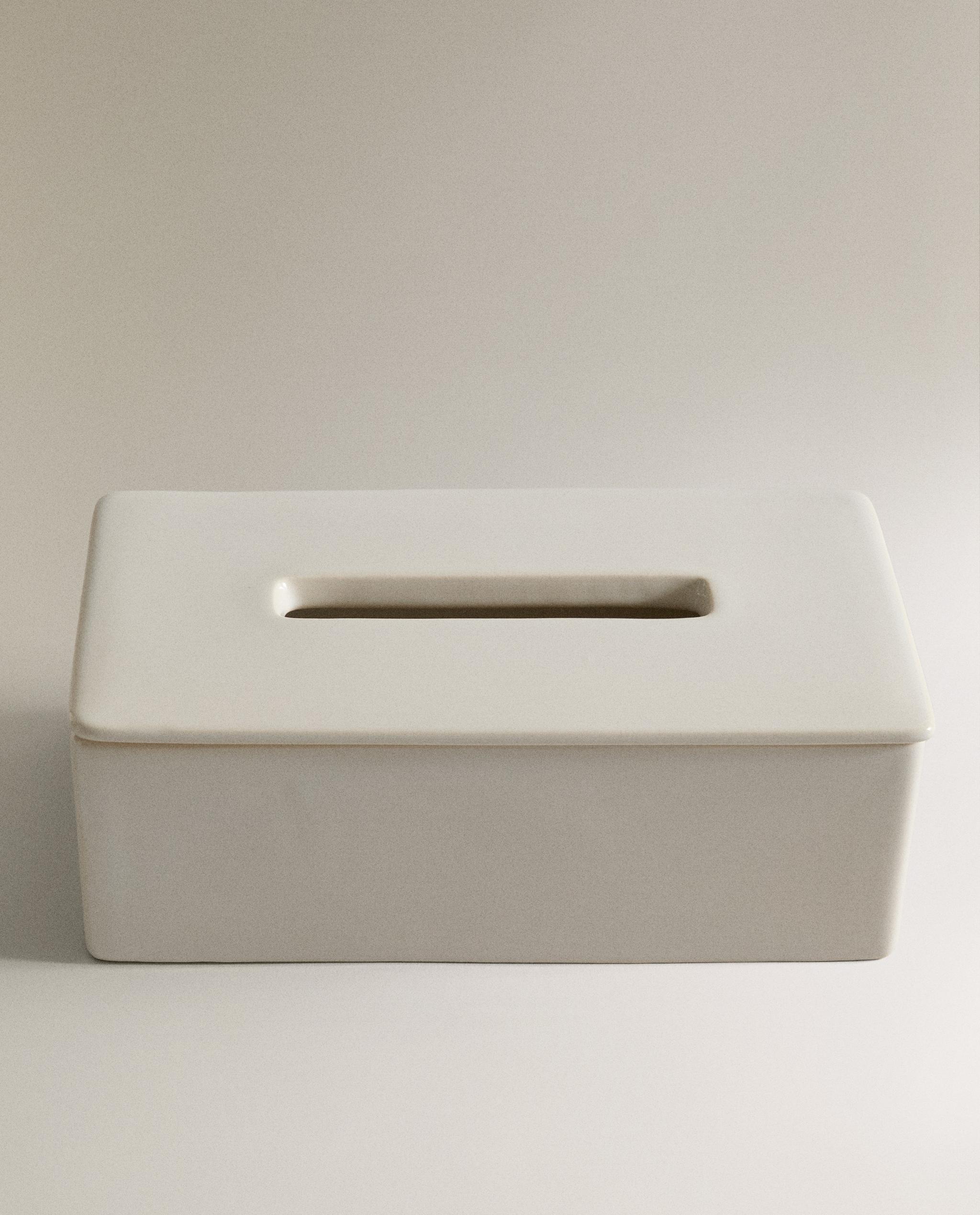 ホワイトセラミック ティッシュボックス | Zara Home 日本/Japan