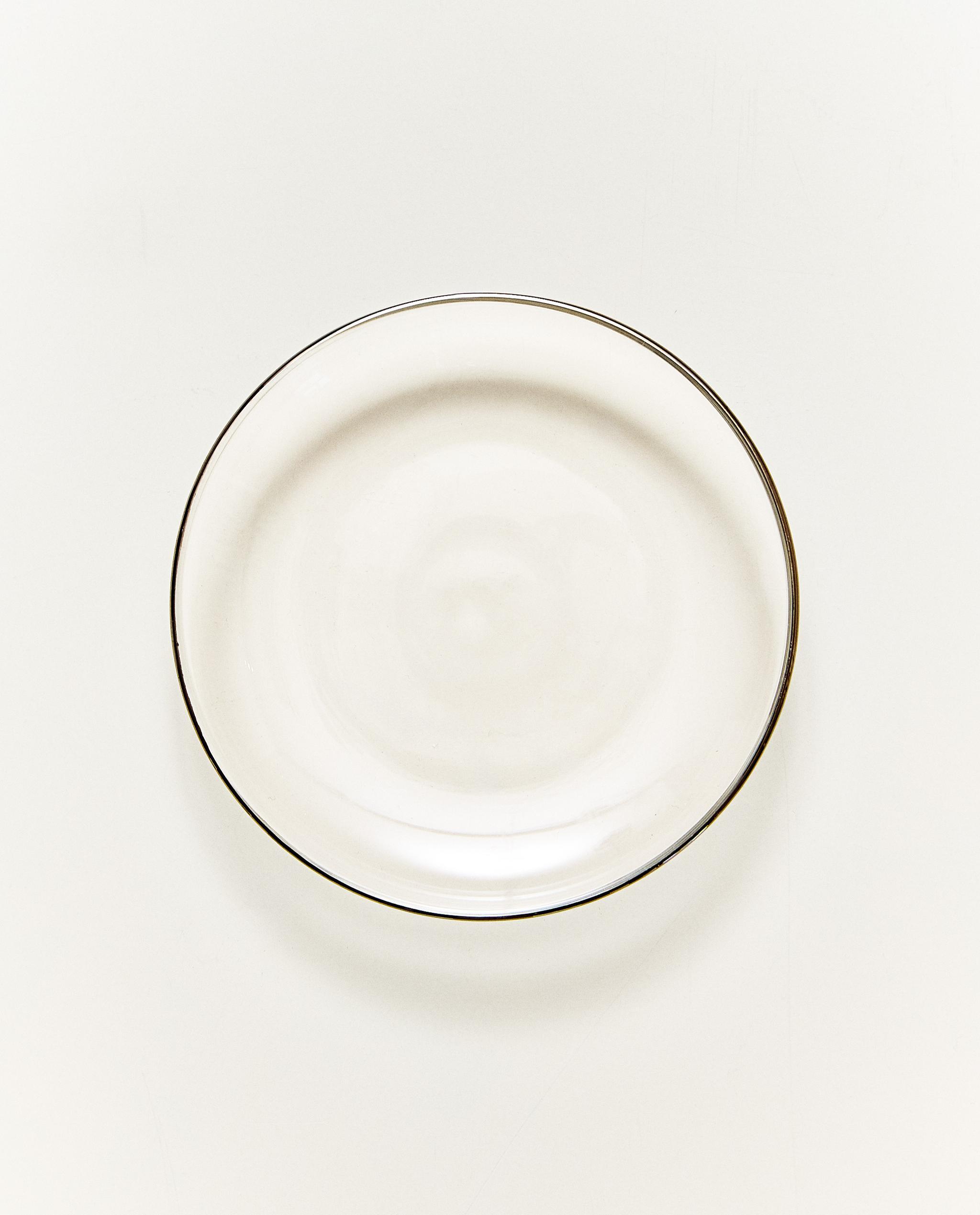 BOROSILICATE GLASS SIDE PLATE WITH RIM product thumbnail 7