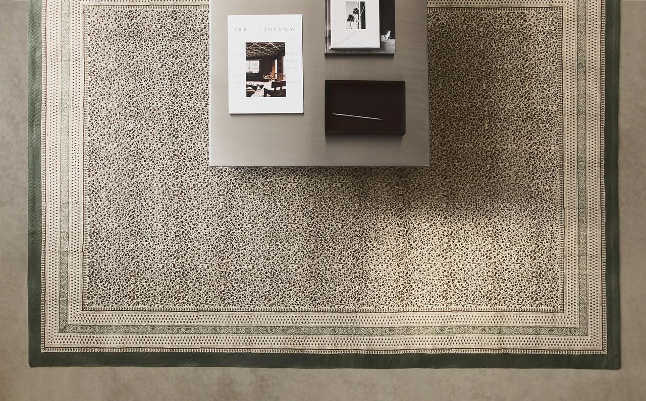 سجادة قطن بطبعة ملونة