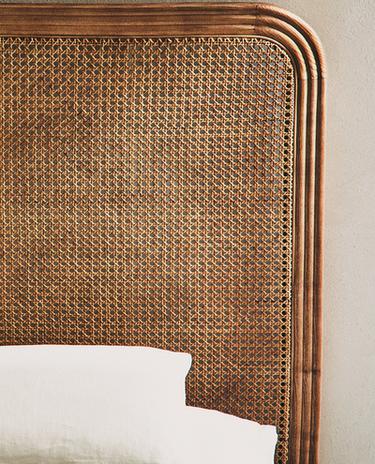 ASH AND RATTAN HEADBOARD