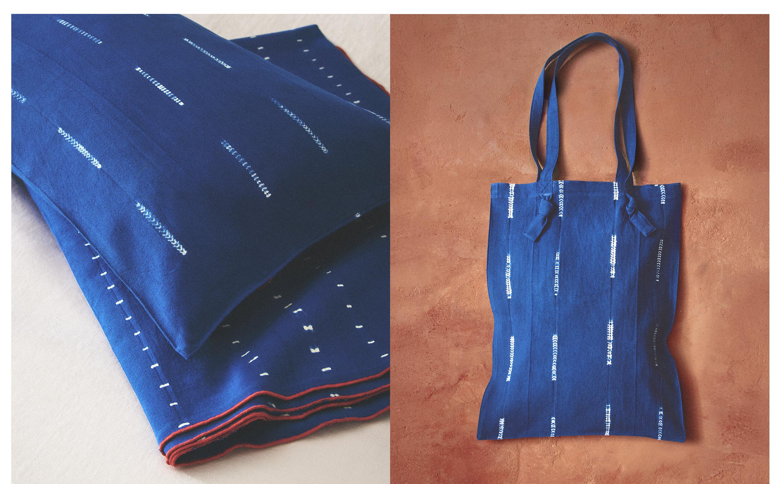 FUNDA COJÍN, TOTE BAG Y MANTA MULTIUSOS ALGODÓN TIE-DYE X TENSIRA