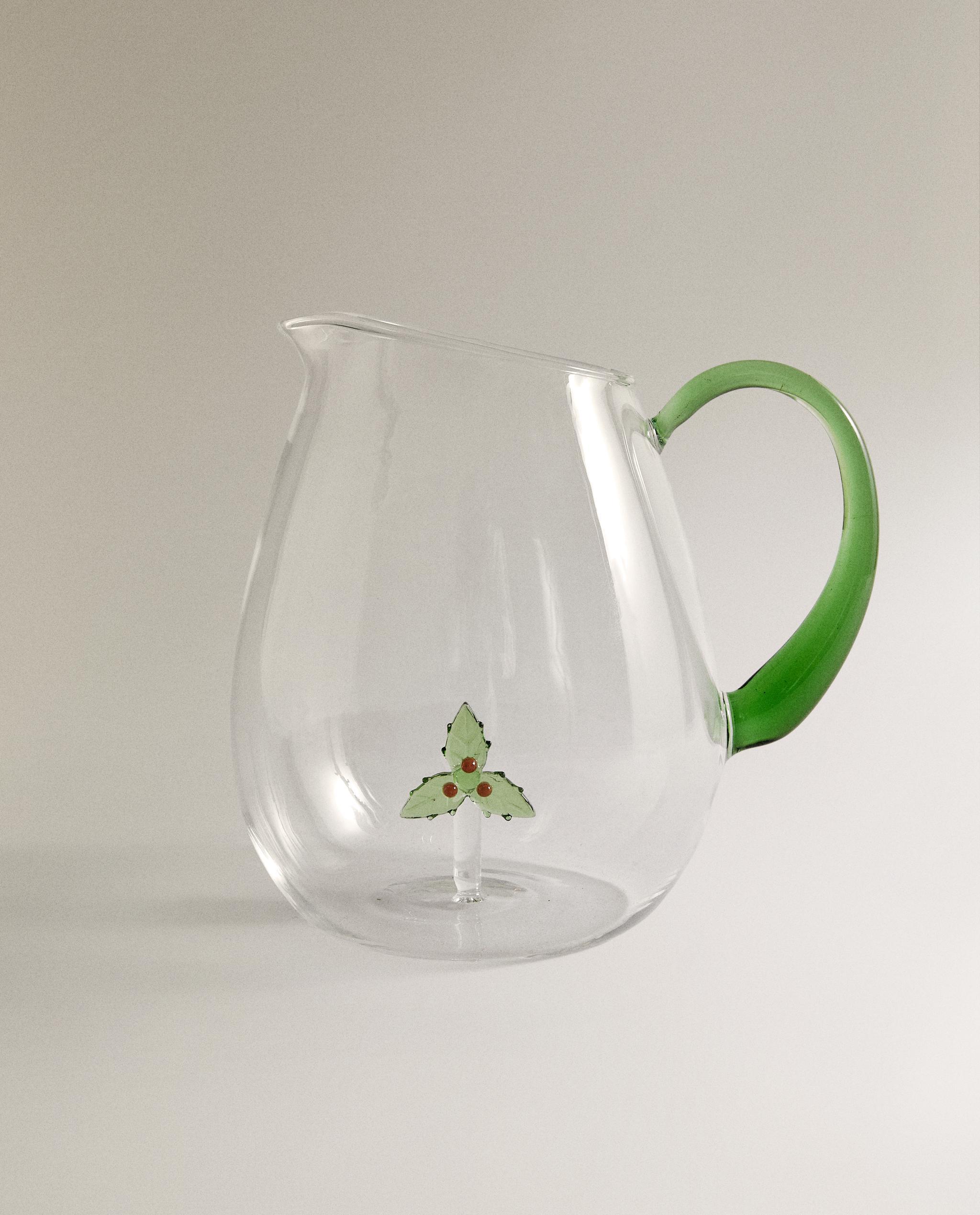 ボロシリケイトガラス ヒイラギ クリスマス ジャグ | Zara Home 日本/Japan