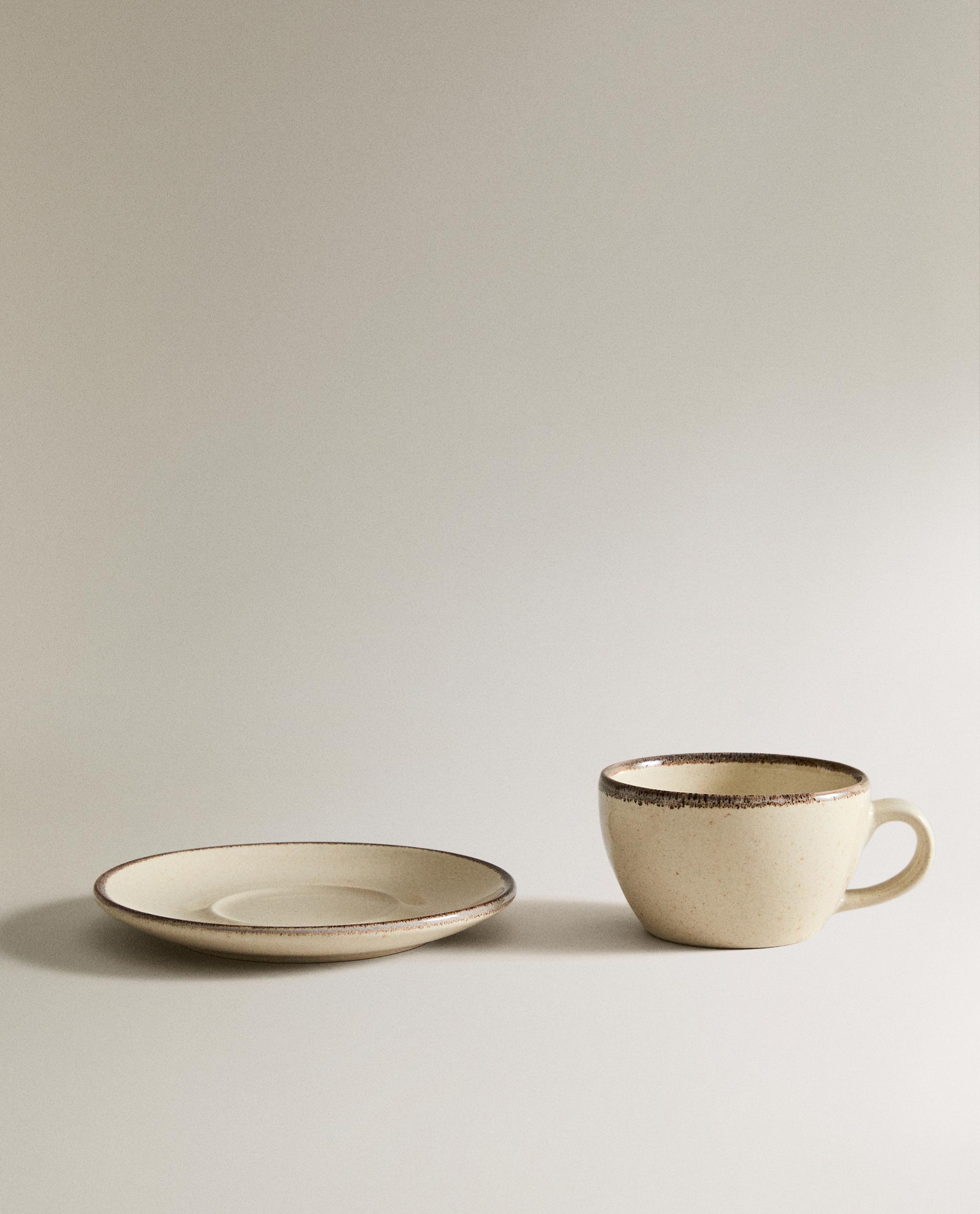 STONEWARE TEACUP AND SAUCER product thumbnail 6