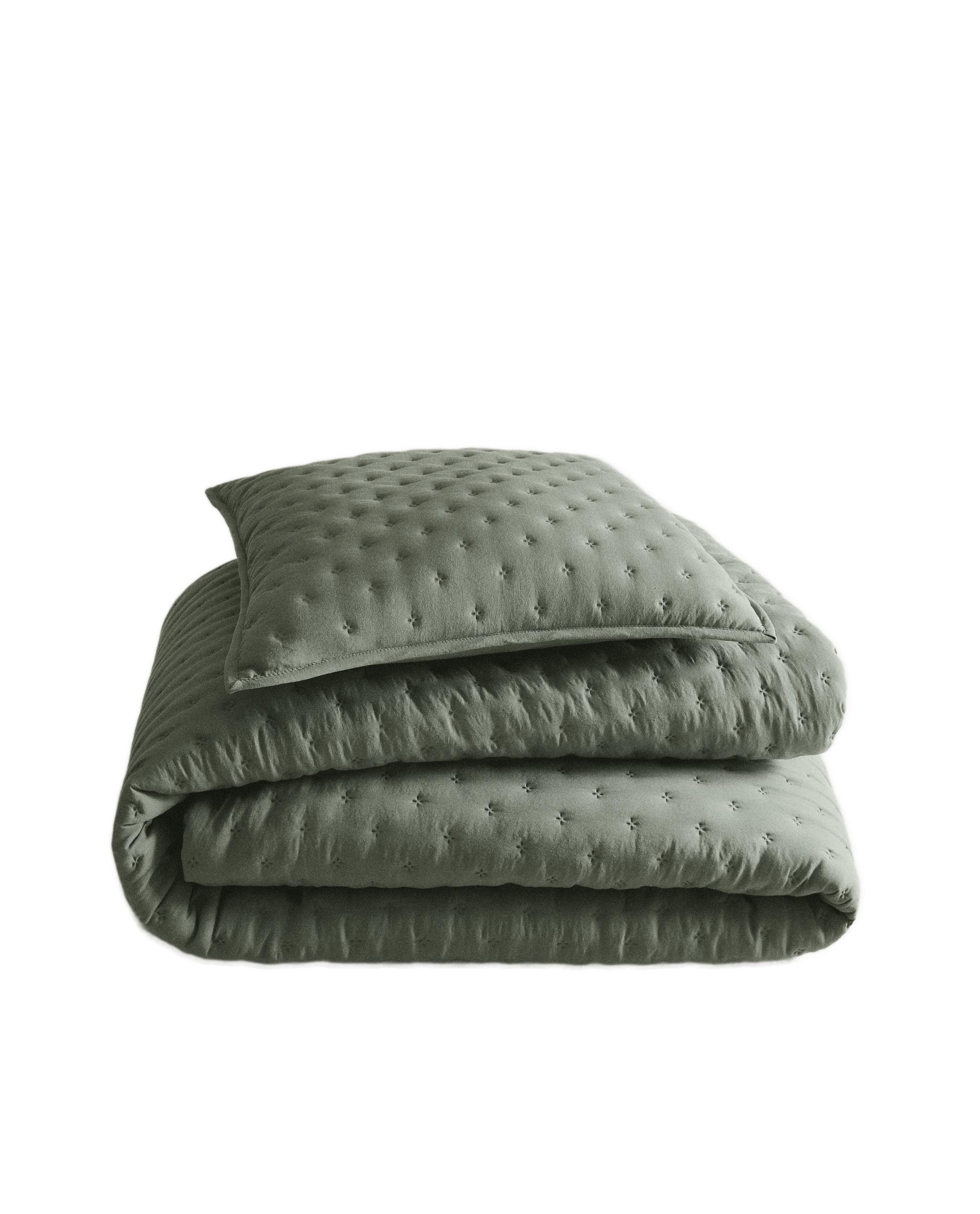 ザラホーム　キルト　ベットカバー　ブラック ザラホーム キルト ベットカバー ブラック ベッドカバー