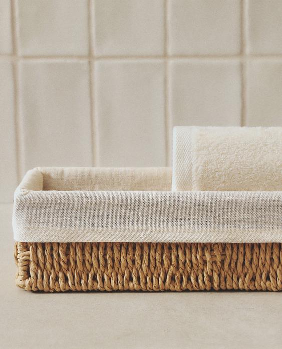 LONG BASKET WITH COTTON LINING