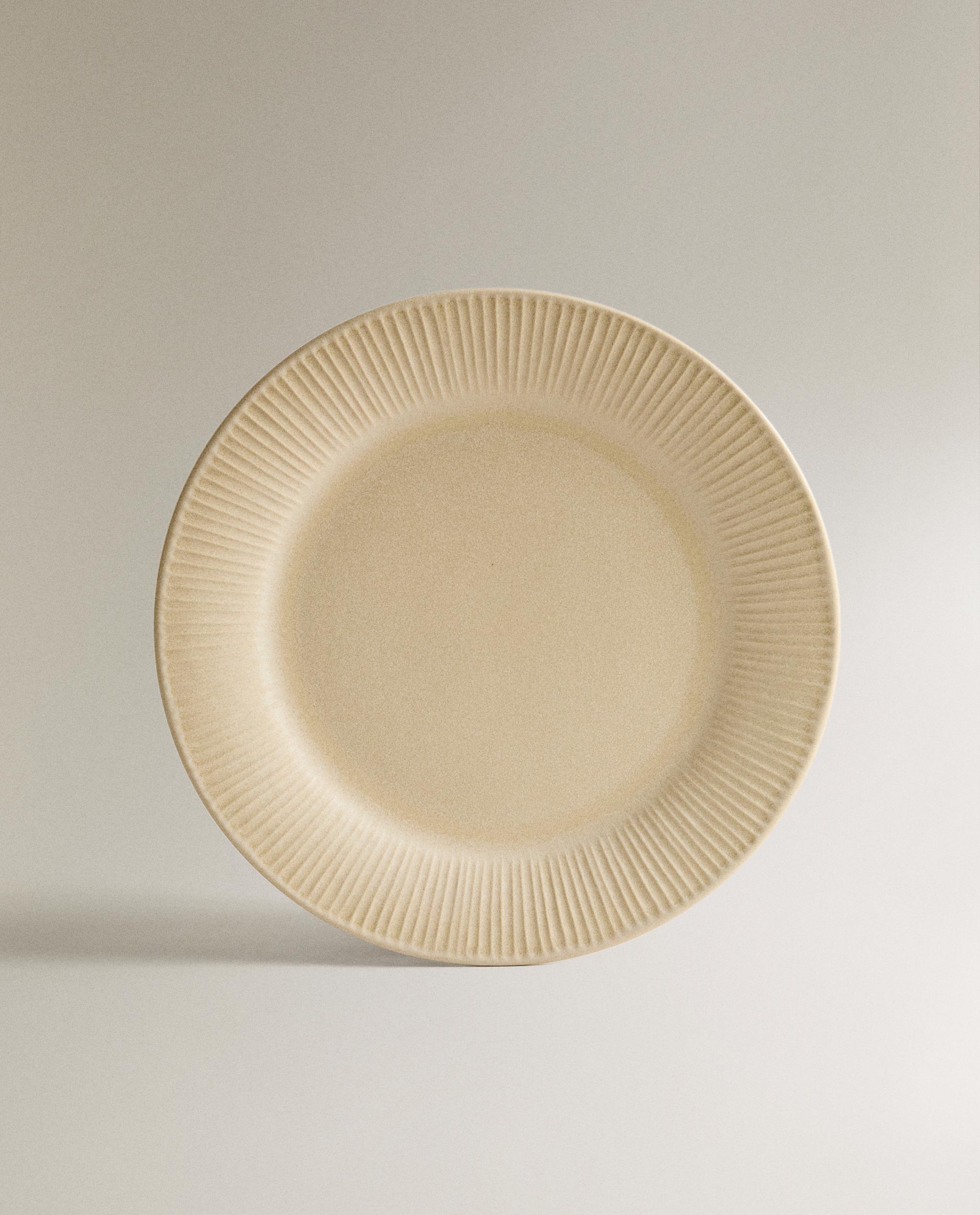 SCORED STONEWARE DINNER PLATE product thumbnail 3